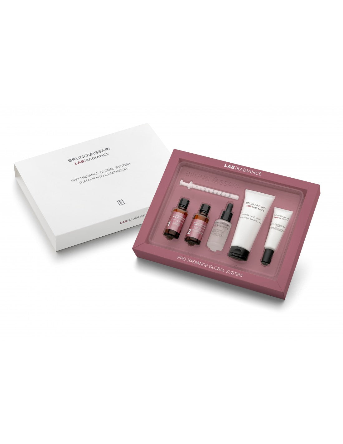 Pro-Radiance Global System Set Bruno Vassari: Lab Radiance, Brightening, Cream, For Face, 100 ml + Lab Radiance, Illumin