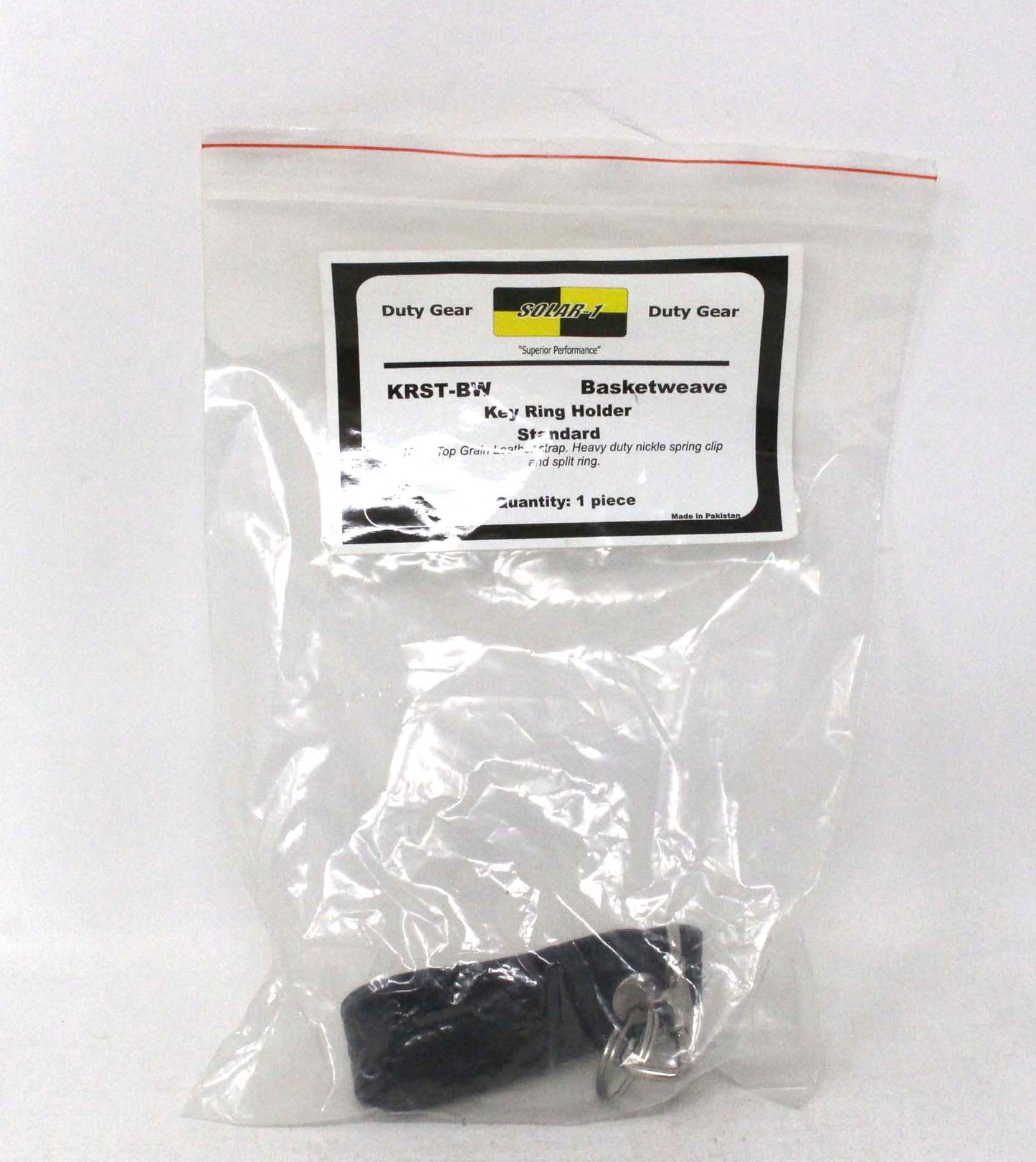 Duty Gear Leather Key Ring Holder Standard Black by Solar 1