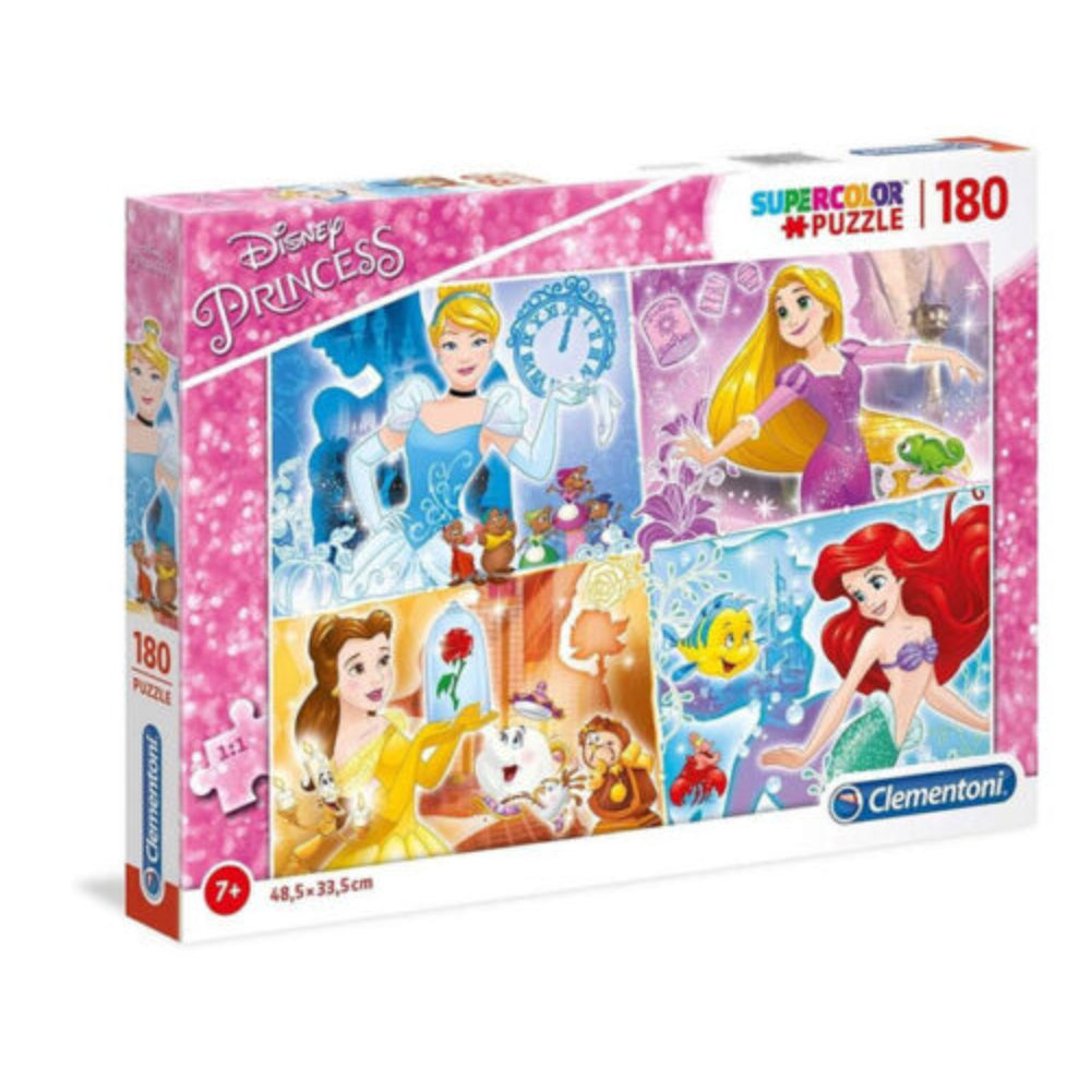 Clementoni, SuperColor, Disney Princess, Puzzle, 29294, For Girls, 7+ years, 180 pcs
