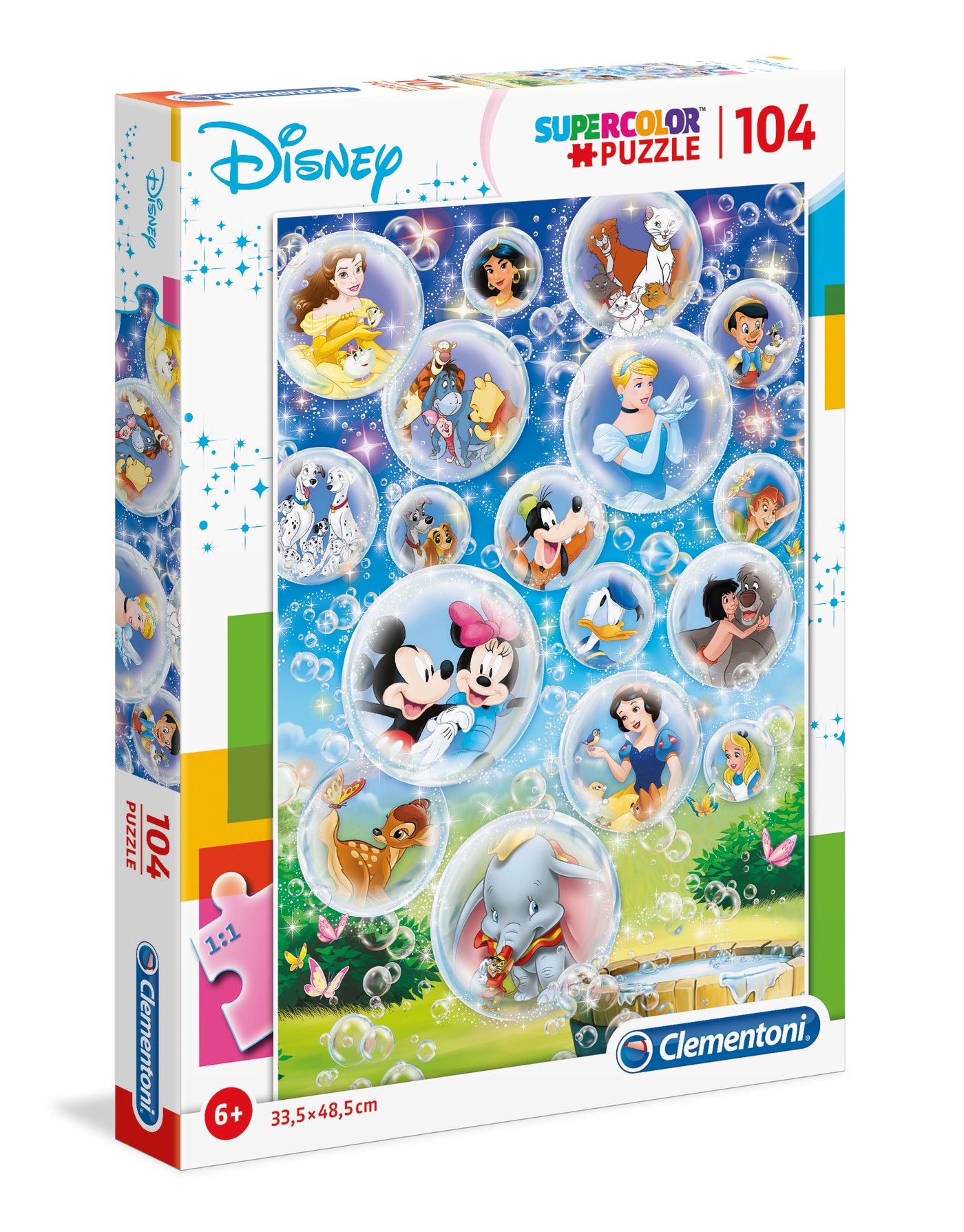 Clementoni, SuperColor, Disney Classic, Puzzle, Unisex, 6+ years, 104 pcs