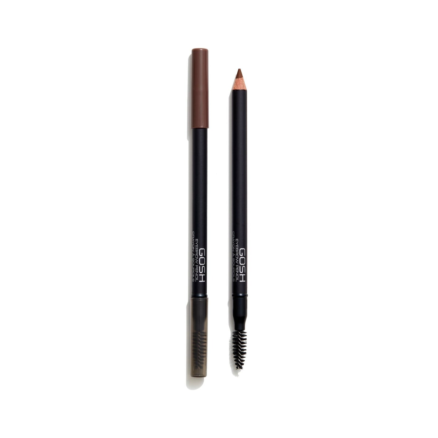 Gosh, Gosh, Kaolin, Shaping, Double-Ended, Eyebrow Cream Pencil & Brush 2-In-1, 4, 1.2 g