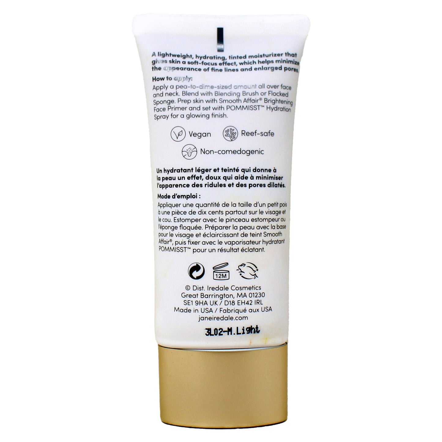 Jane Iredale Dream Tint SPF 15 Tinted Moisturizer, Medium Light, 1.7 oz