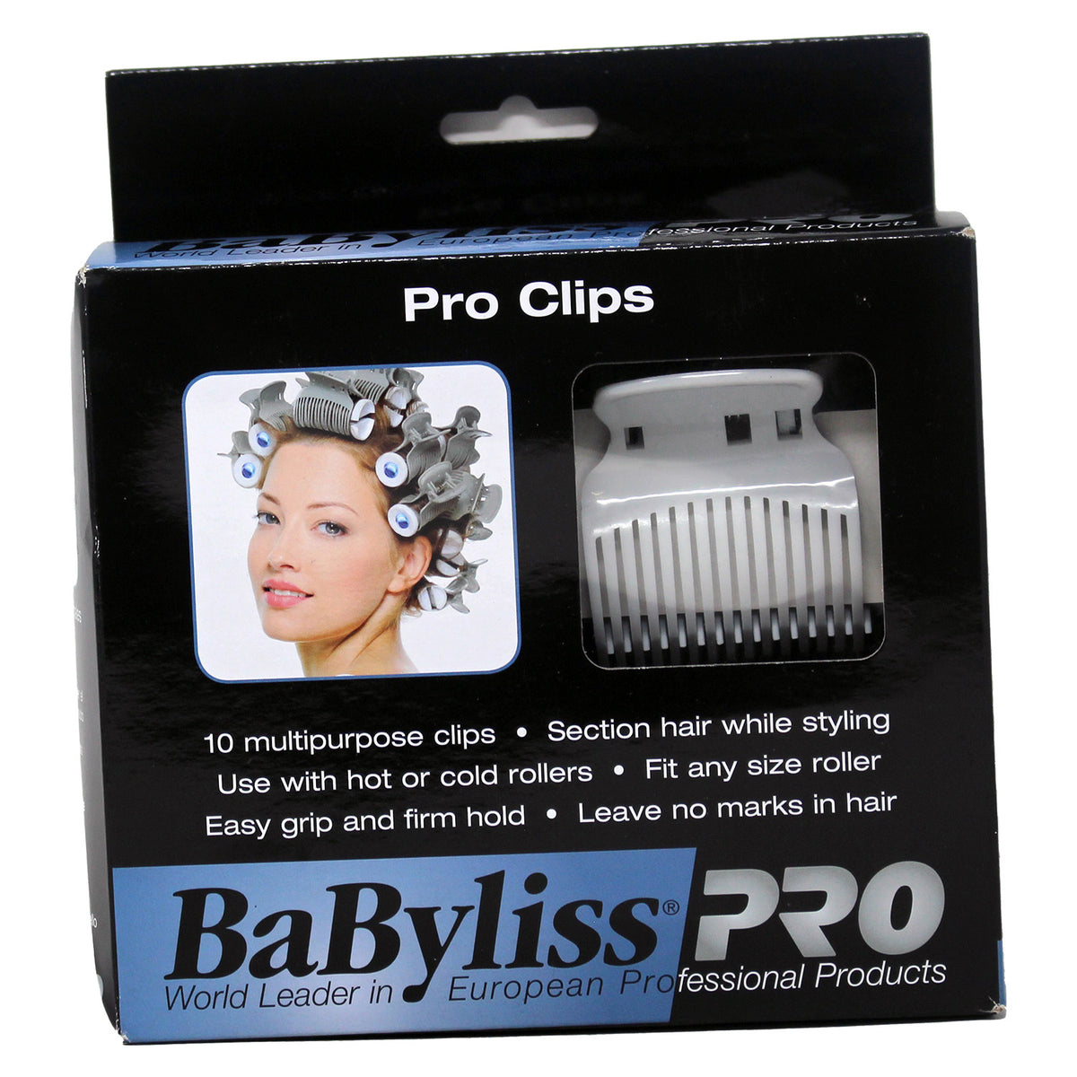 BaBylissPRO Roller Clips, 10 Count