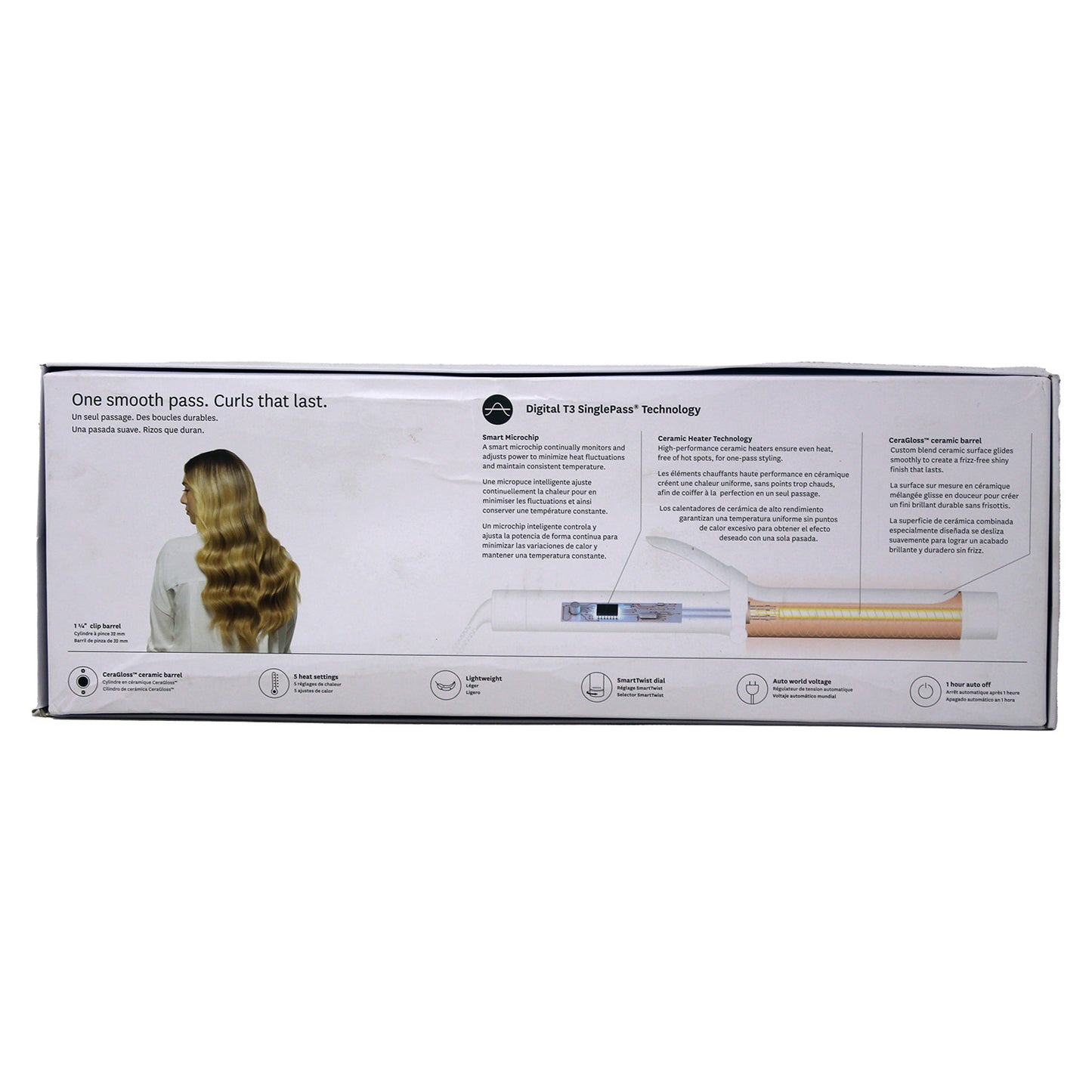 T3 SinglePass Curl 1.25-inch Curling Iron, Graphite 1 Count