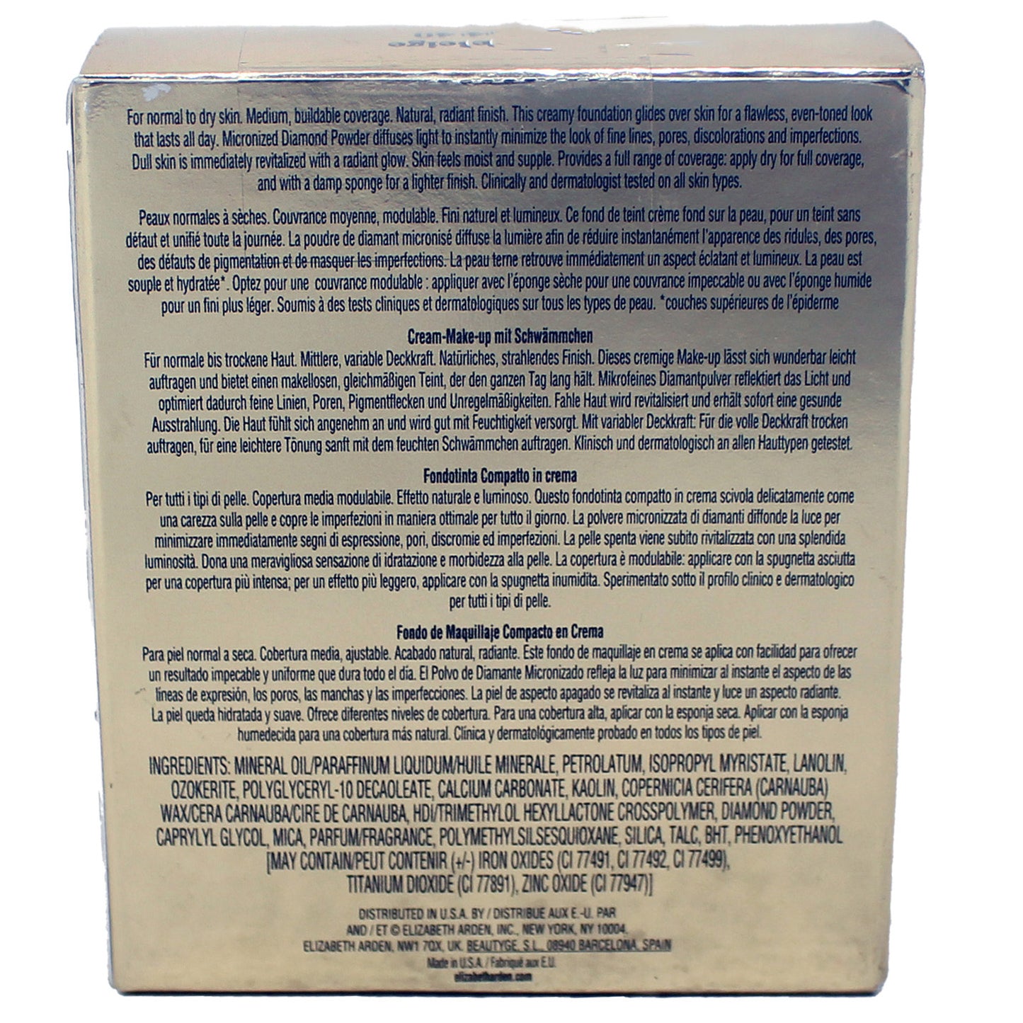 Elizabeth Arden Flawless Finish Sponge-On Cream Makeup #40 Beige, 0.8 Oz