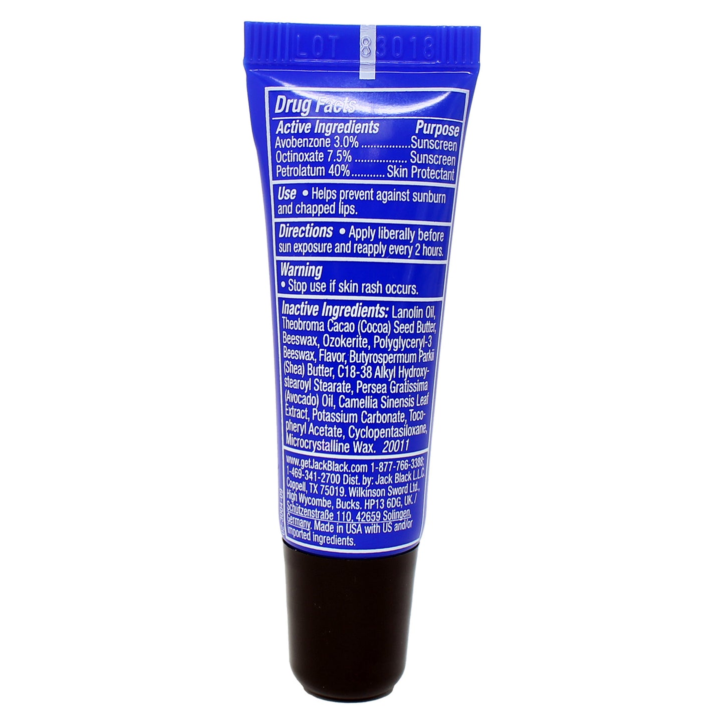 Jack Black Intense Therapy Lip Balm Natural Mint & Shea Butter, SPF 25
