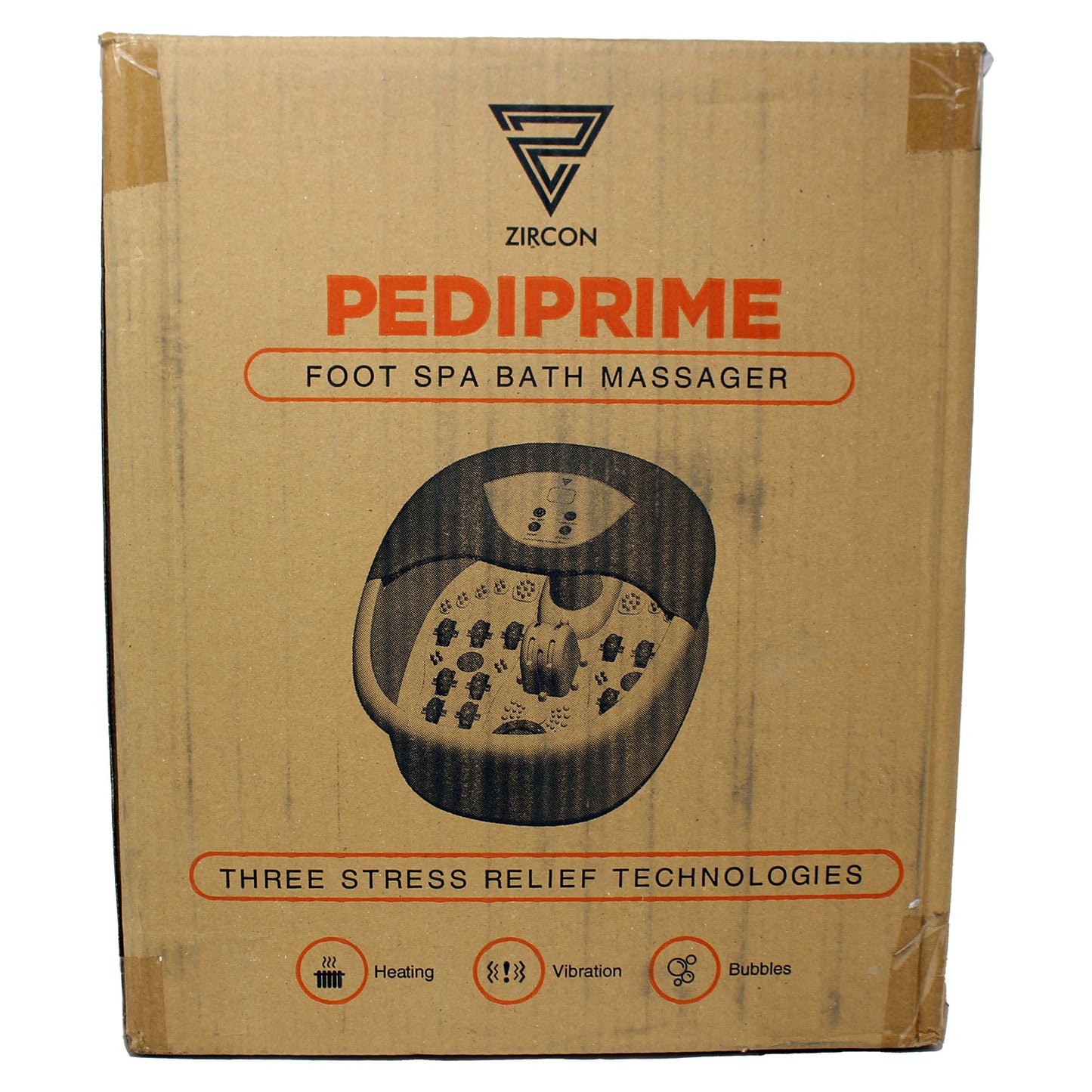 Zircon 4-in-1 Foot Spa Massager With Heat Control/Vibration & Bubbles