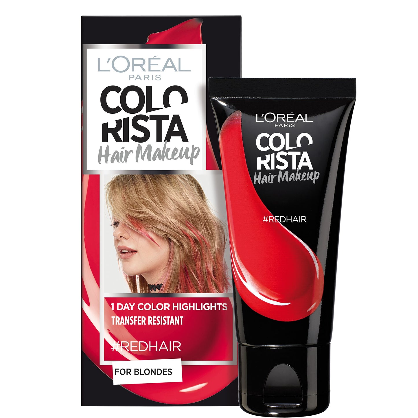 L'Oreal Paris, Colorista Hair Makeup, Semi-Permanent Hair Dye, #REDHAIR, 30 ml