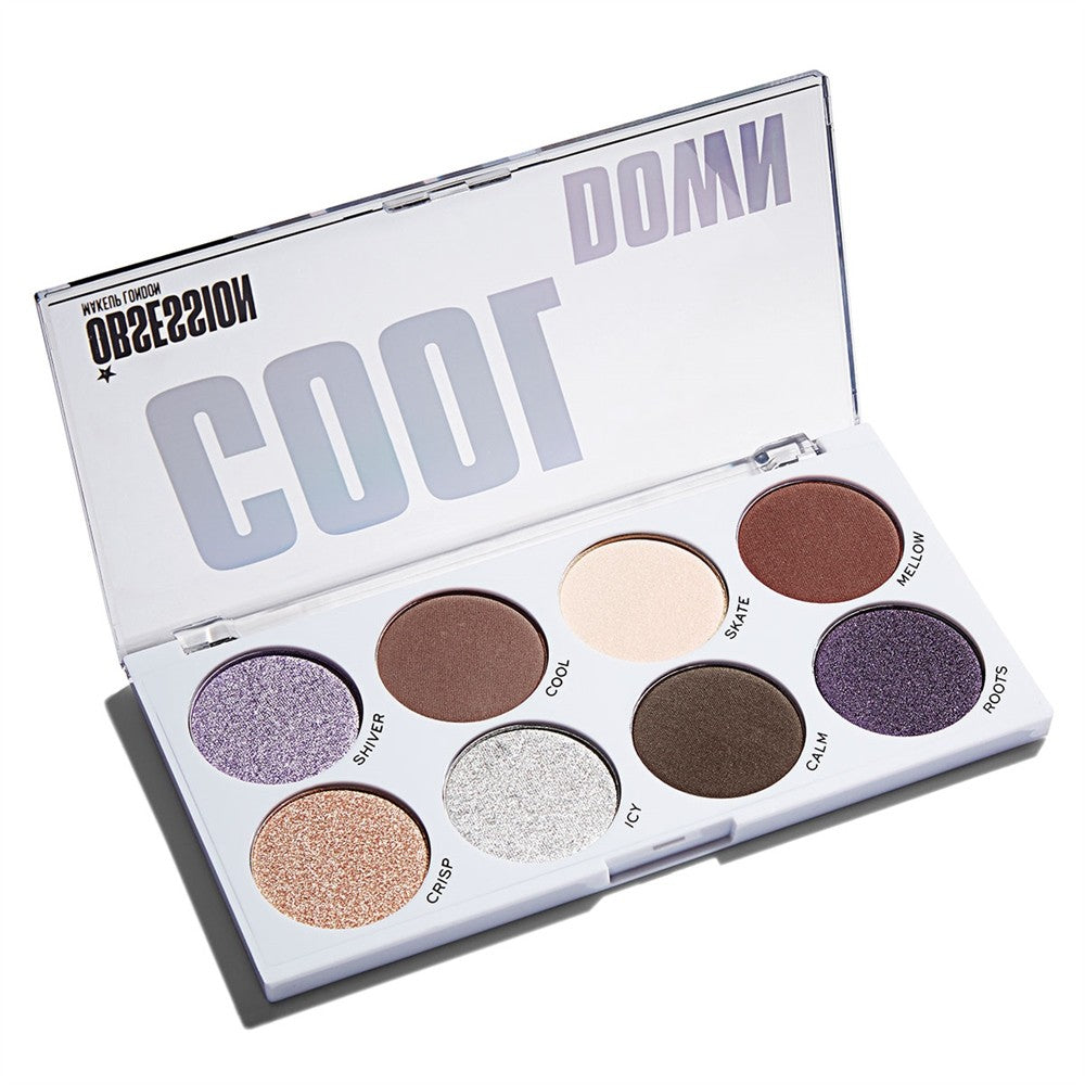 Makeup Revolution, Obsession, Eyeshadow Palette, Cool Down, 8 Shades, 1.6 g