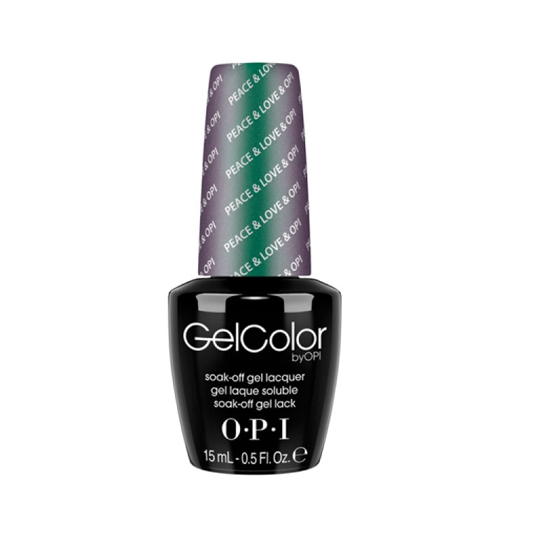 Opi, Gel Color, Semi-Permanent Nail Polish, GC F56, Peace & Love & Opi, 15 ml