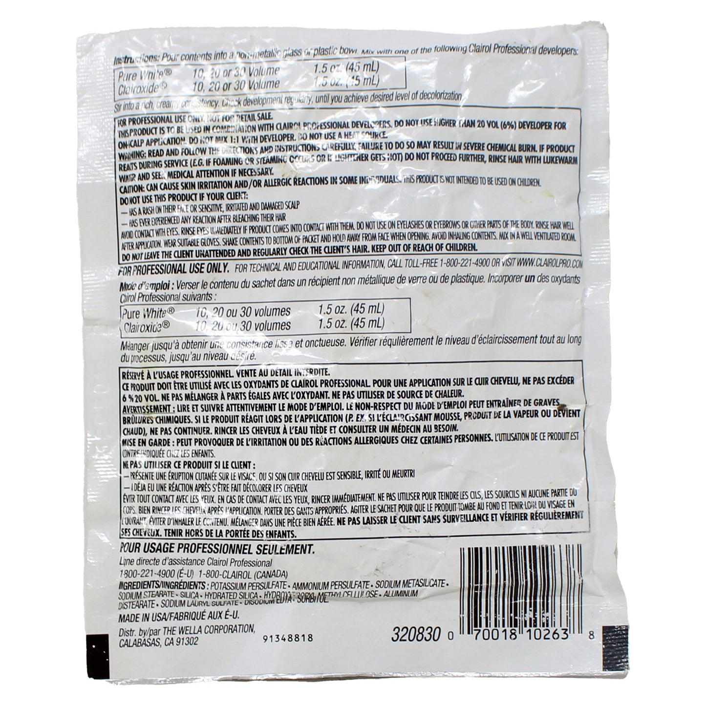Clairol Professional BW2 Dedusted Extra Strength Powder Lightener 1 Ounce
