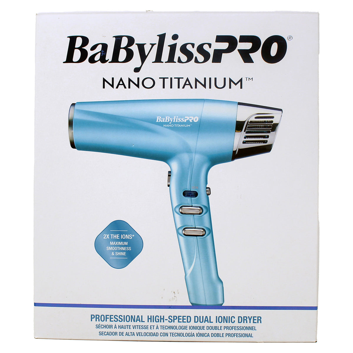BaBylissPRO Nano Titanium Professional High Speed Dual Iconic Dryer 1 Count
