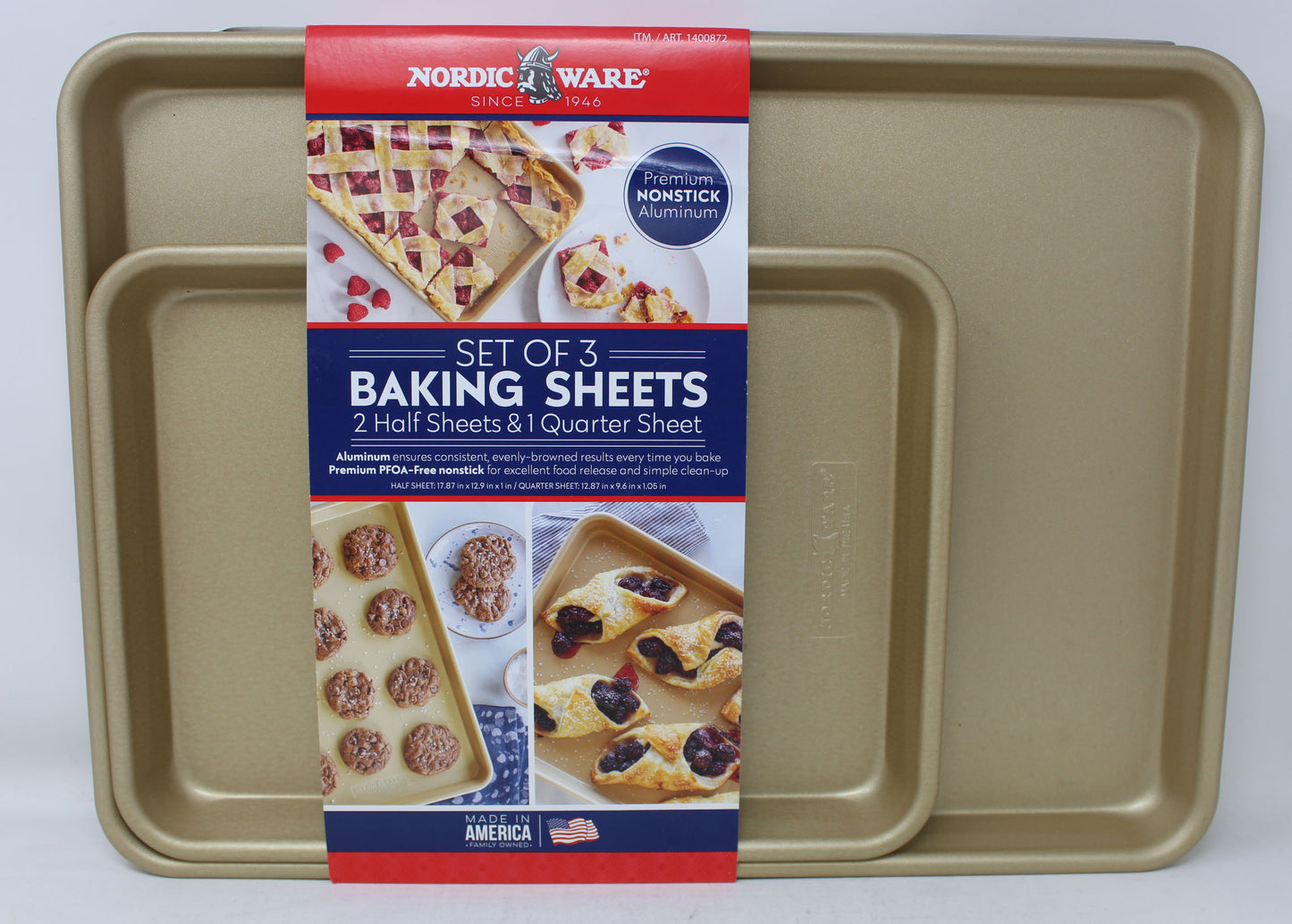 Nordic Ware Premium Non-Stick Aluminum Baking Sheets (See Description)