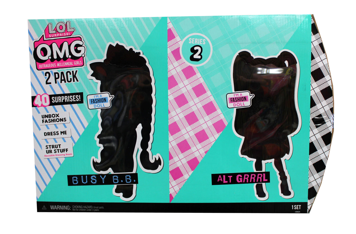 L.O.L. OMG Surprise Fashion Dolls Busy B.B. & Alt Grrrl 2 Series