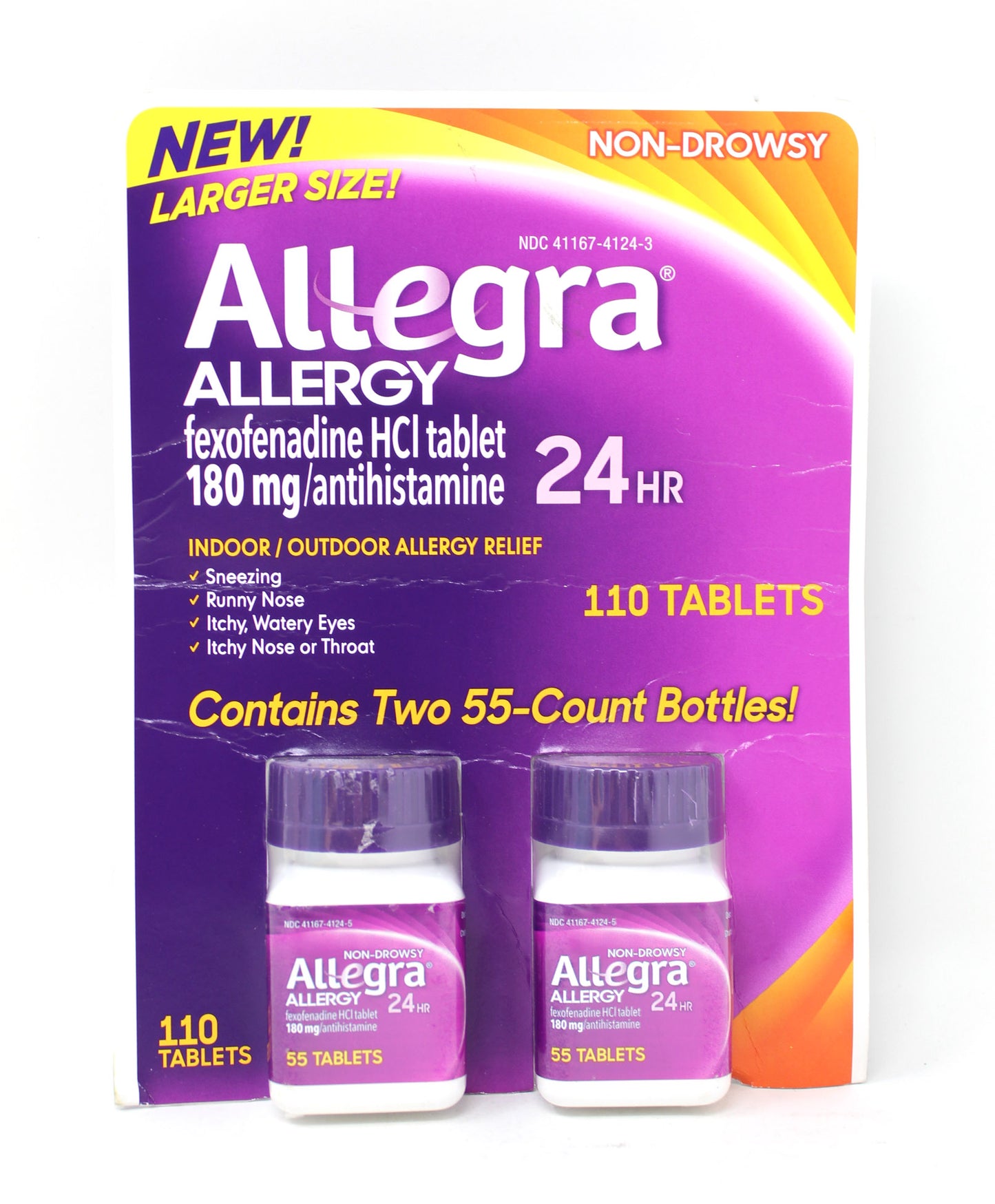 Allergra Non-Drowsy Allergy 24HR Relief 110 Tablets