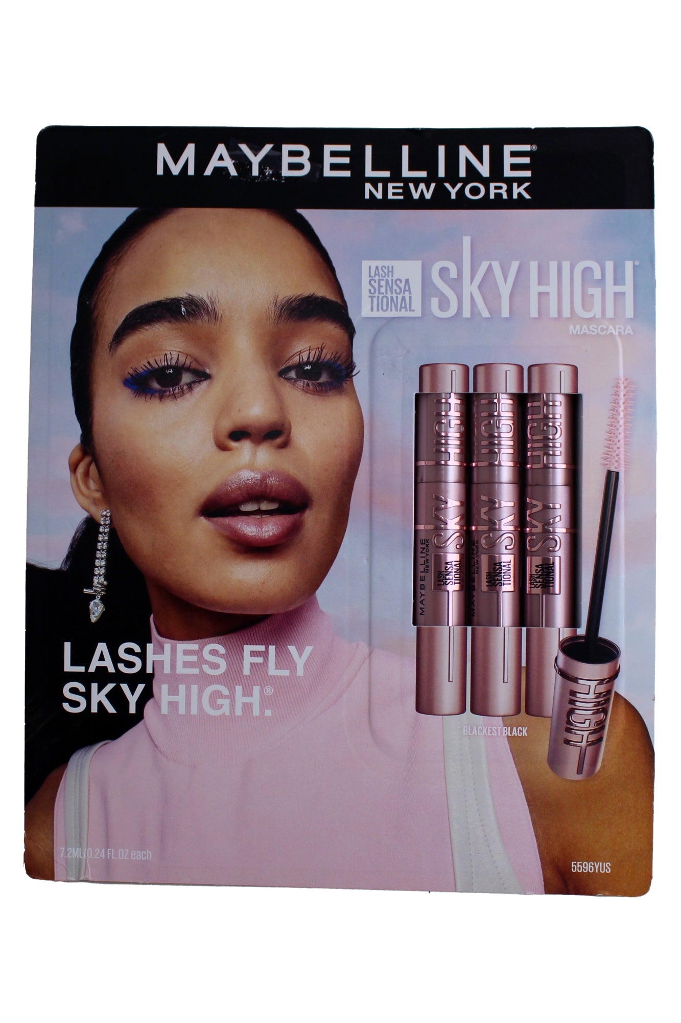 Maybelline Lash Sensational Sky High Mascara 800 Blackest Black 3 Pack