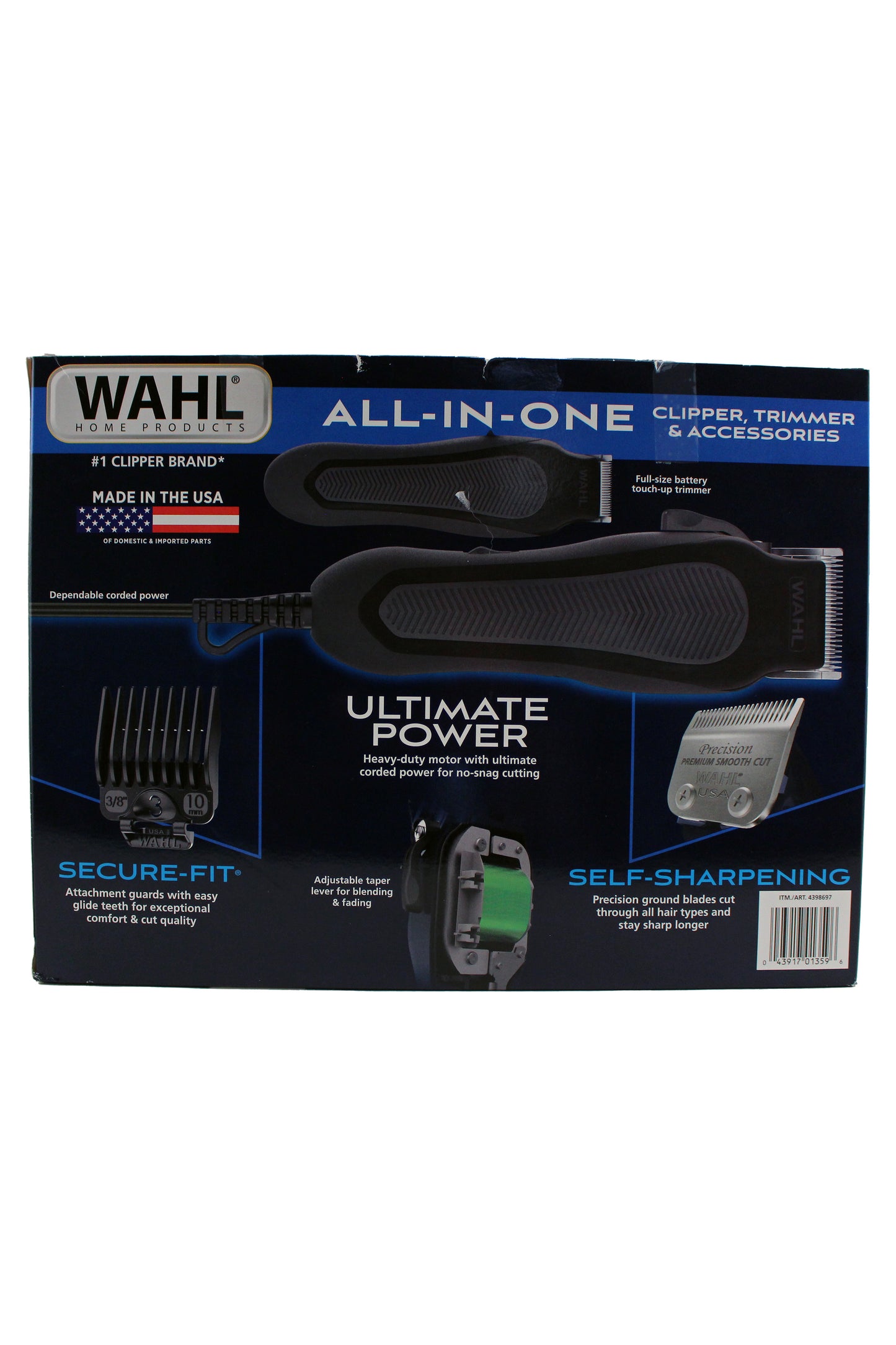 Wahl High Performance Complete Hair Cutting and Touch Up Kit Contians Corded Hair Clipper and Battery Touch Up Trimmer and Numerous Accessories
