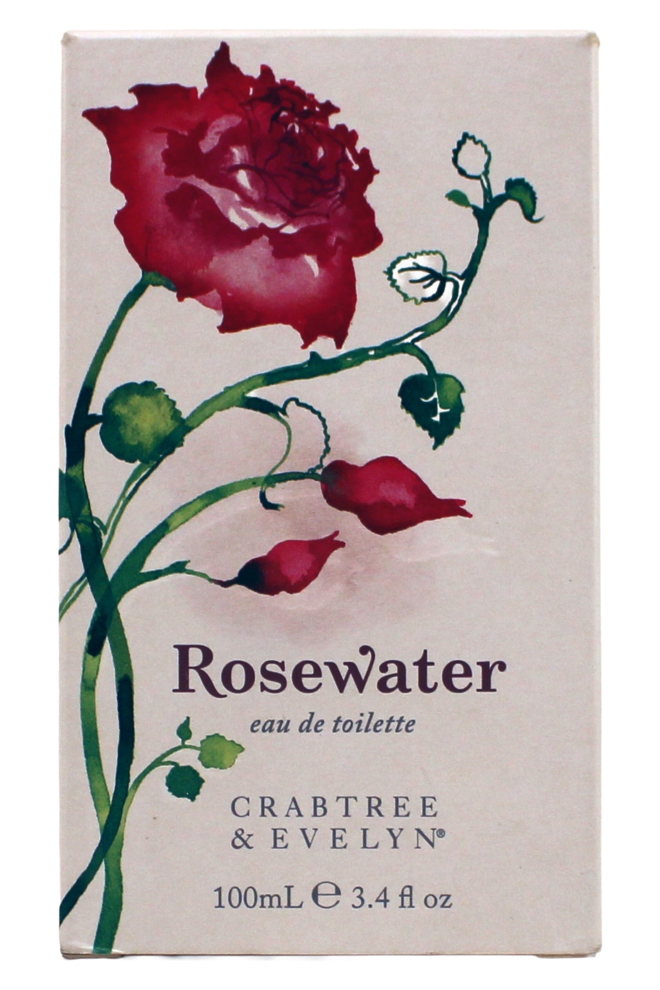 Crabtree and Evelyn Rosewater Eau De Toilette 3.4 Fl Ounce