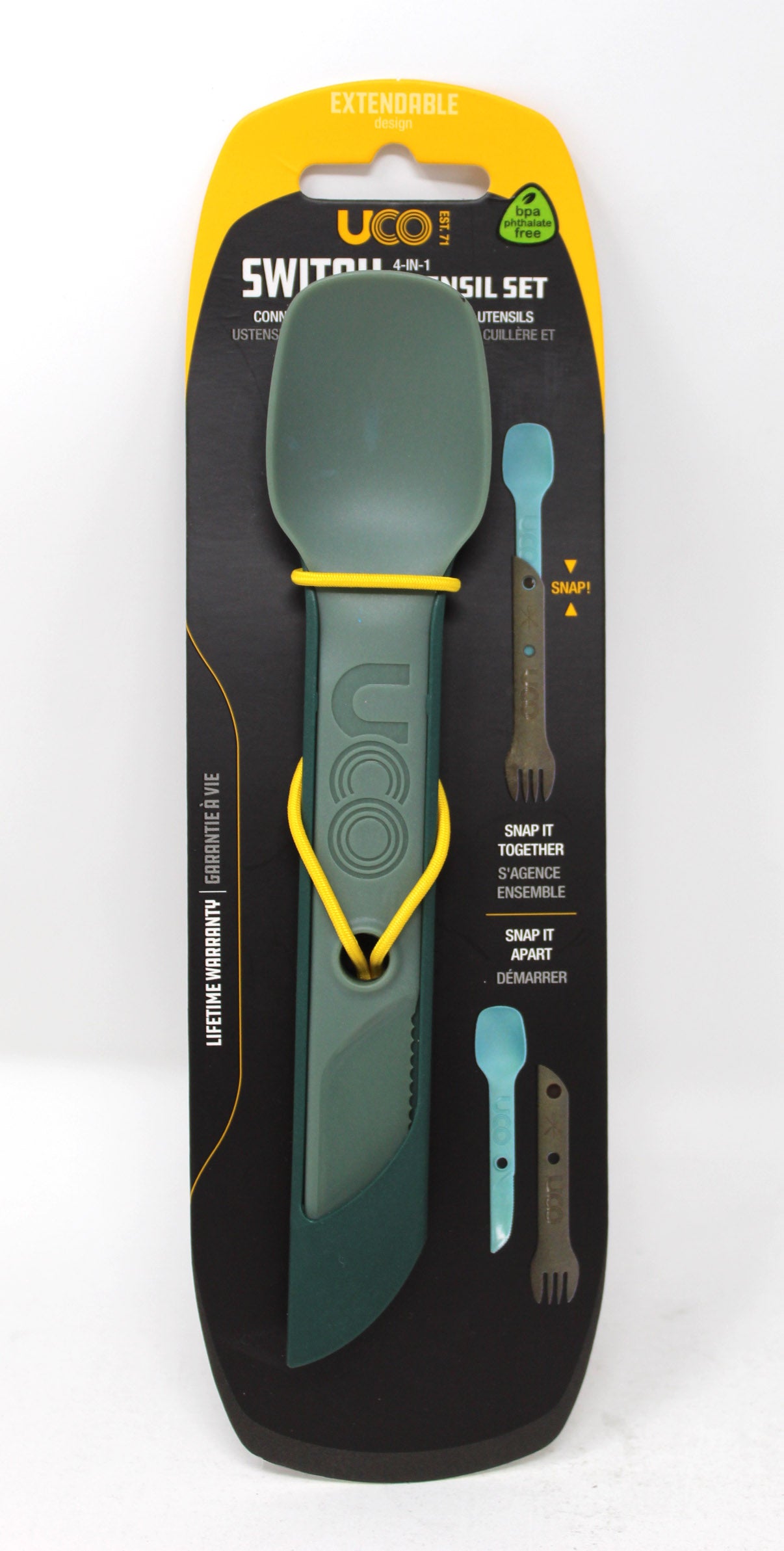 UCO Switch 4-In-1 Utensil Set Camp Green 1 Count