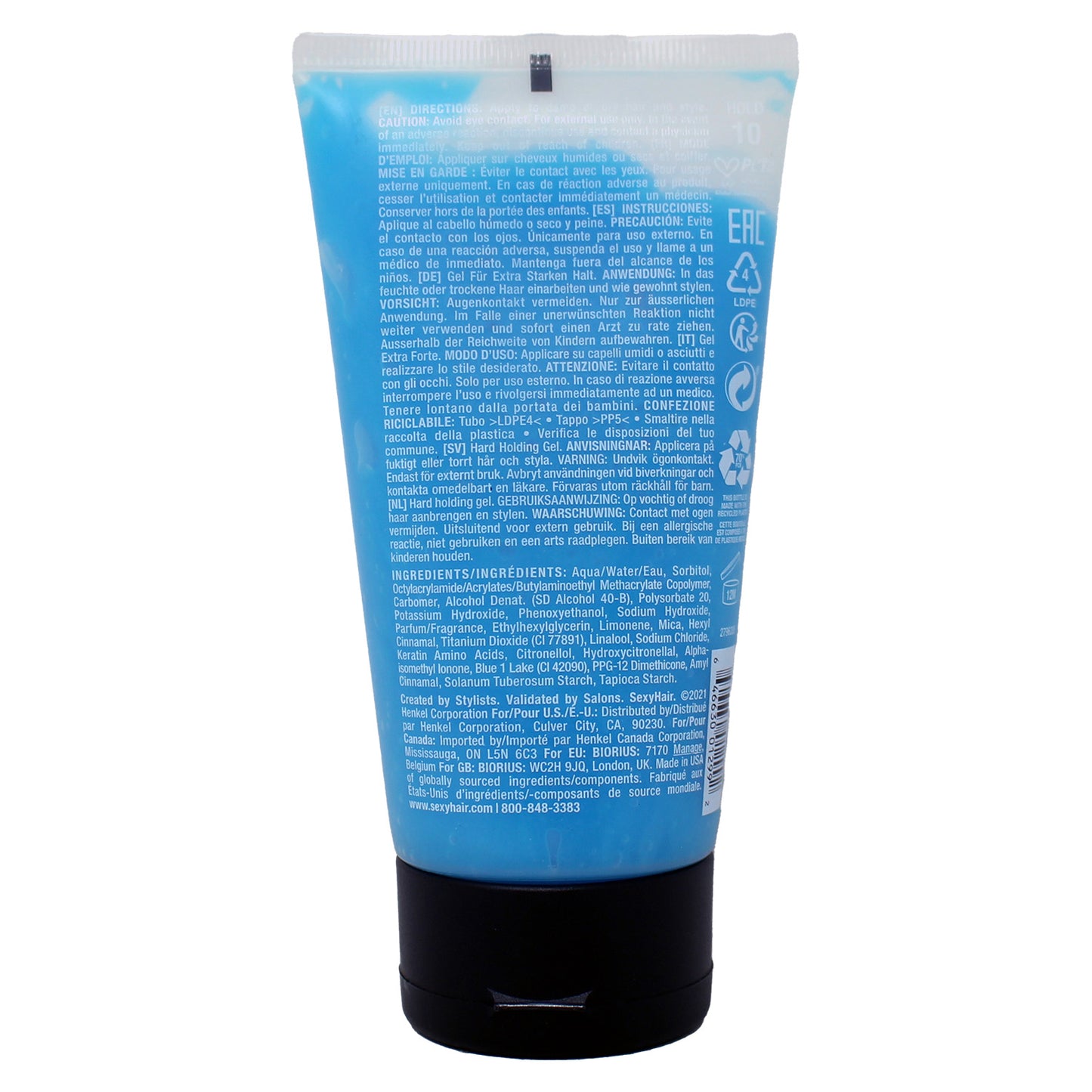 SexyHair Hard Up Holding Gel, 5.1 Fl Oz