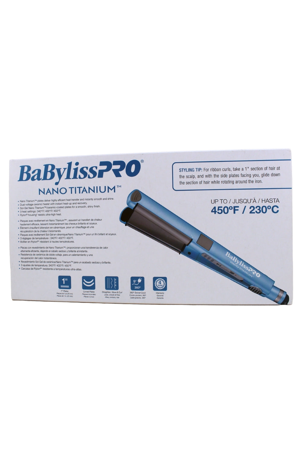 Babylisspro Nano Titanium 1" Flat Iron