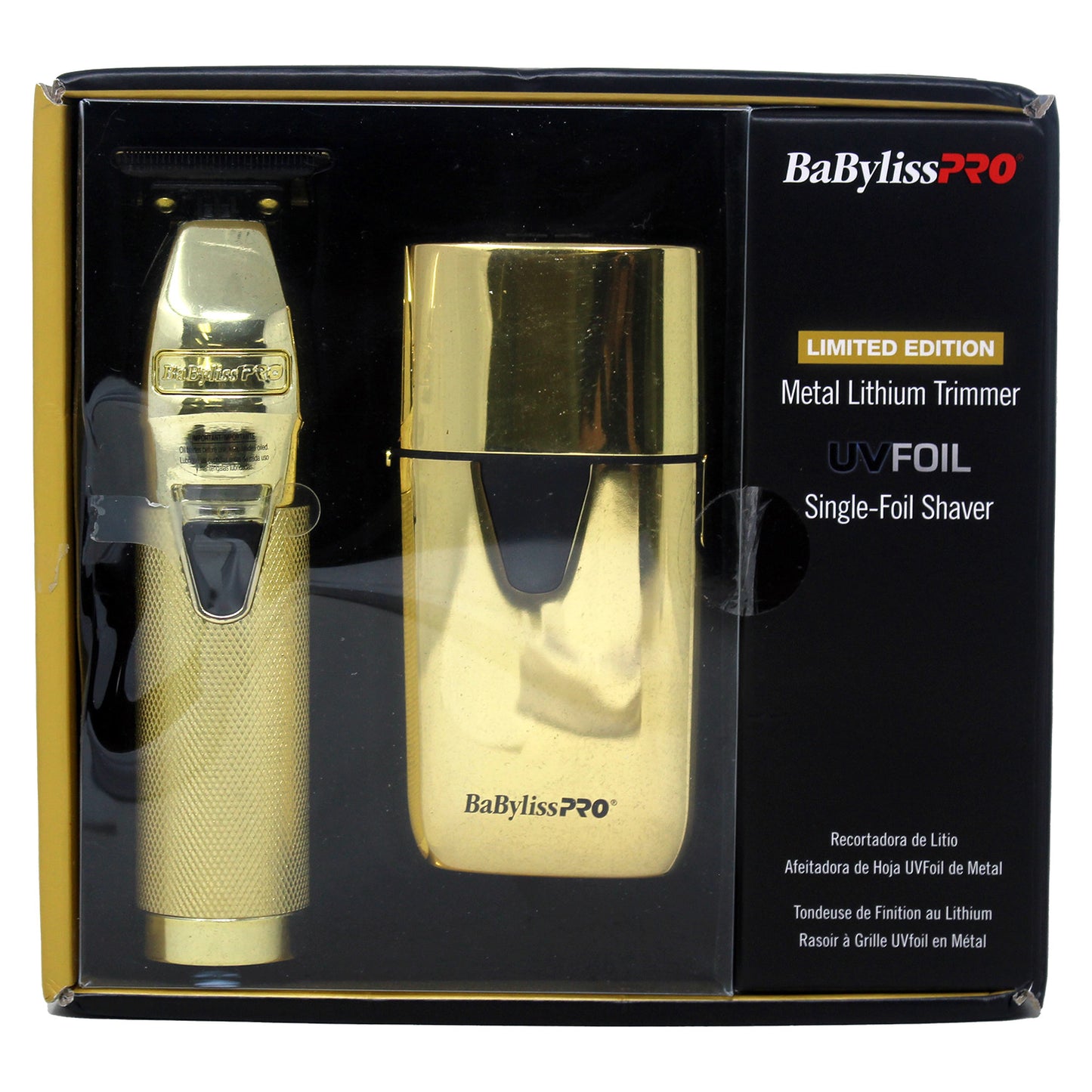 BaBylissPRO GoldFX Trimmer and Single Foil Shaver 1 Count (Like New)