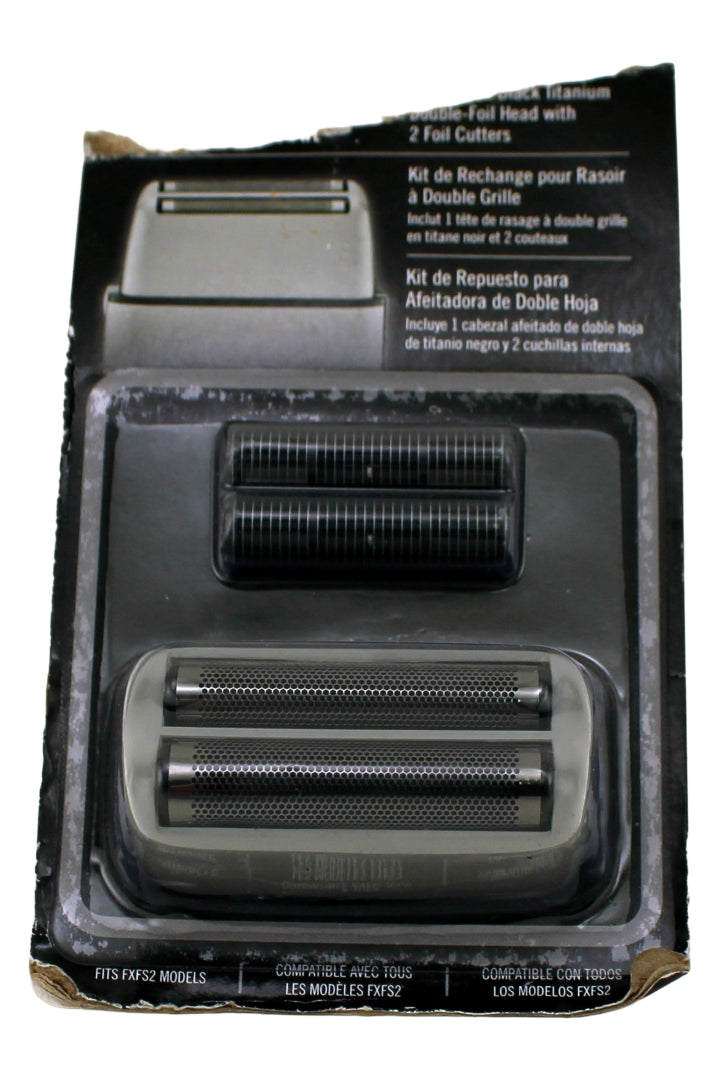 BabylissPro Replacement Foil and Cutter Grey Metal Double-Foil Shaver (FXRF2GY)