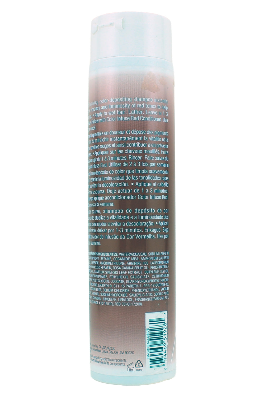 Joico Color Infuse Red SHampoo To Revivie Red Hair 10.1 Fl Ounce