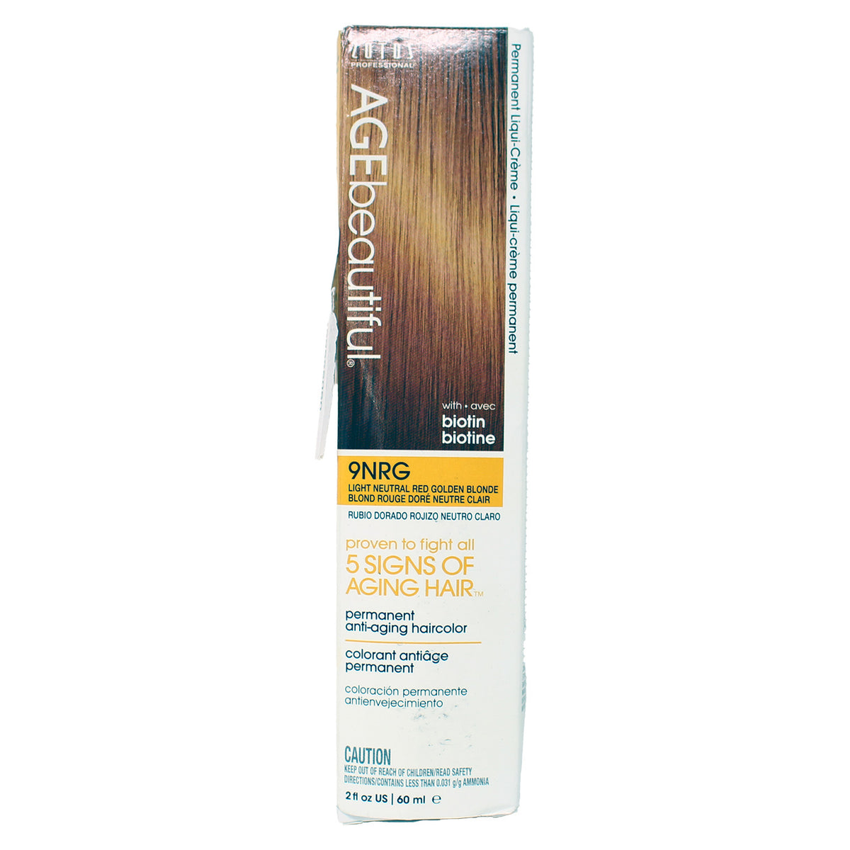 Zotos Age Beautiful With Avec Anti Aiging Haircolor 9NRG Light Neautral Red Golden Blonde 2 Fl Ounce