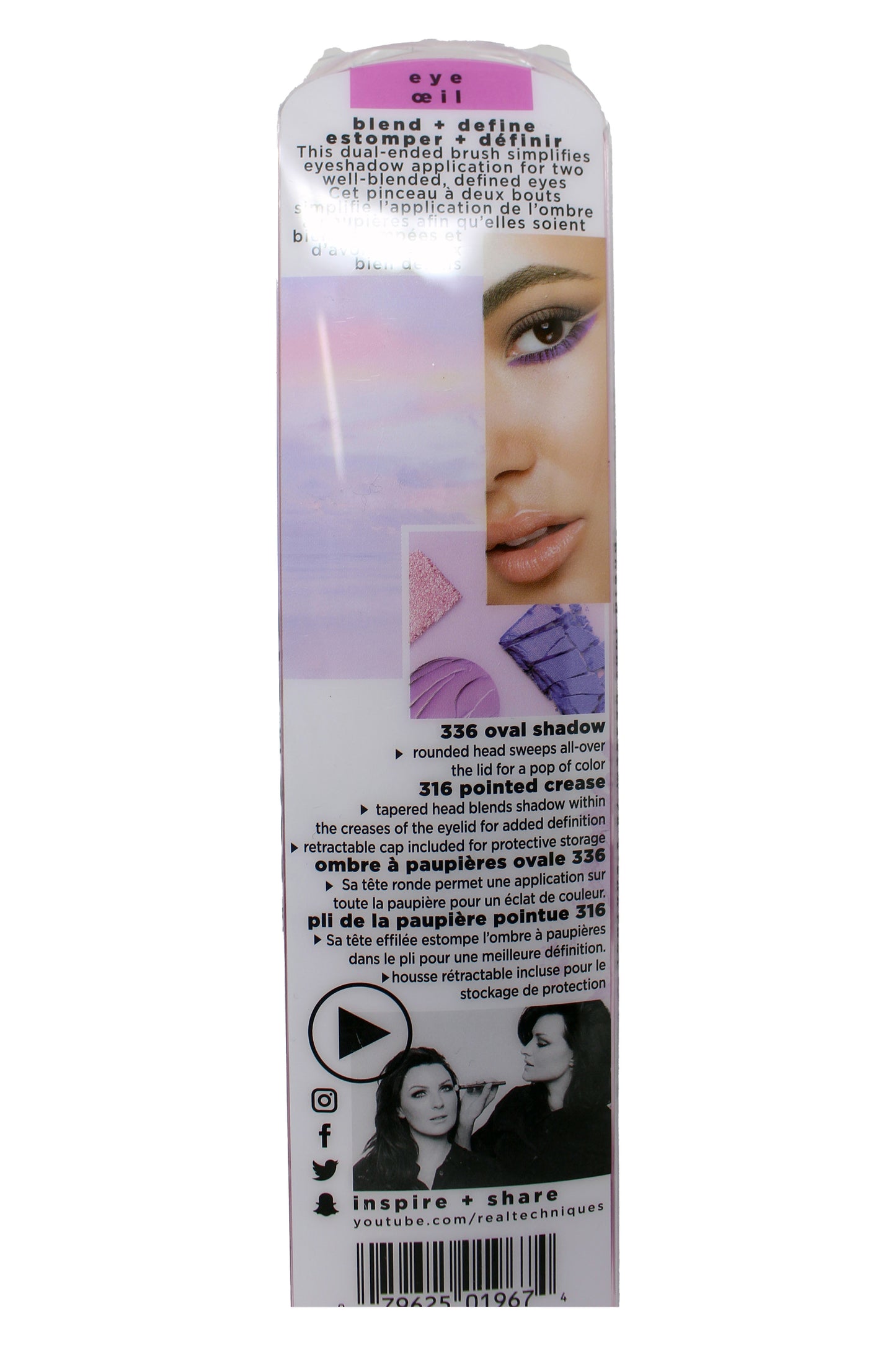 Real Techniques Dual-Ended Blend & Define Makeup Brush 1 Count