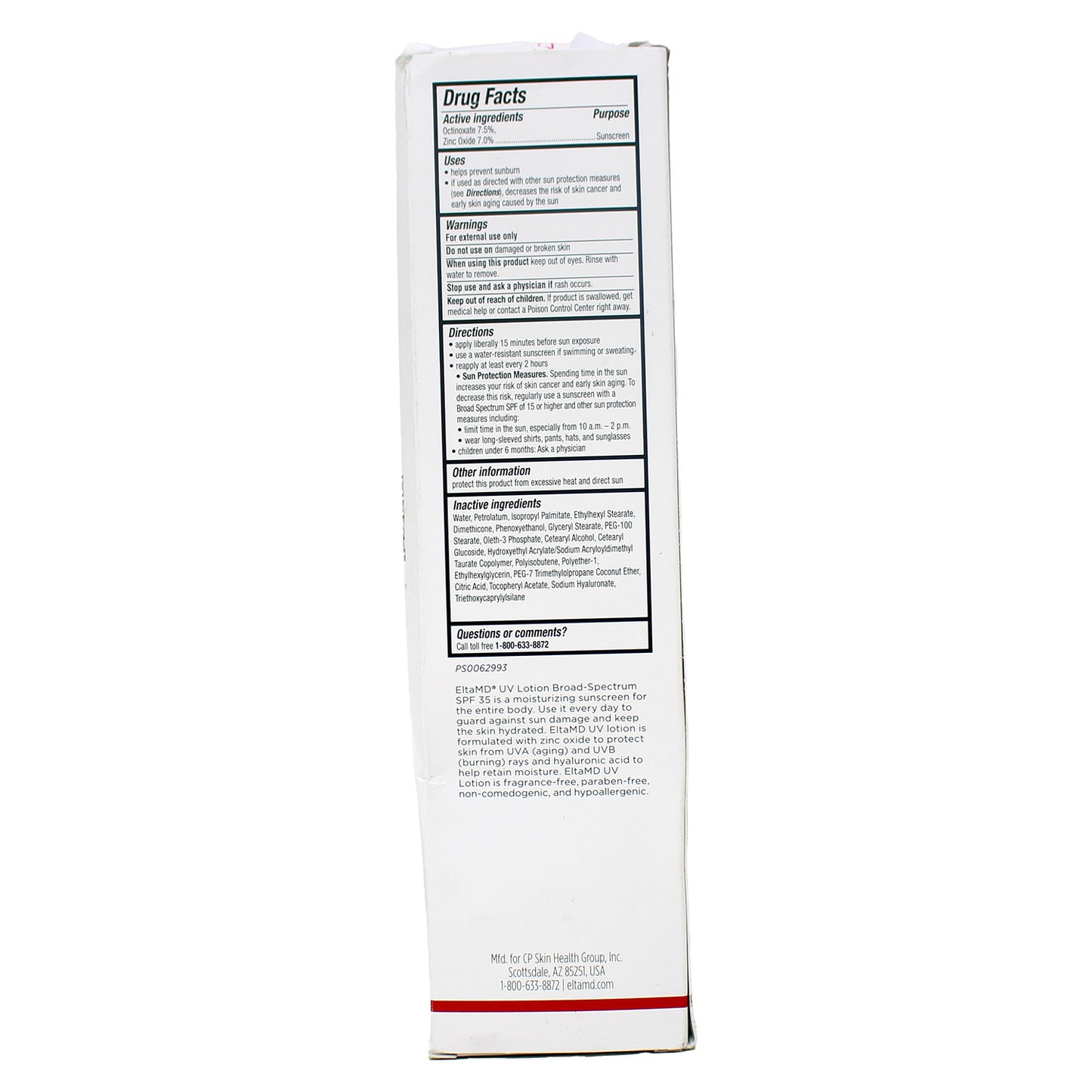 EltaMD UV Lotion Body Sunscreen, SPF 30+, 8.0 oz