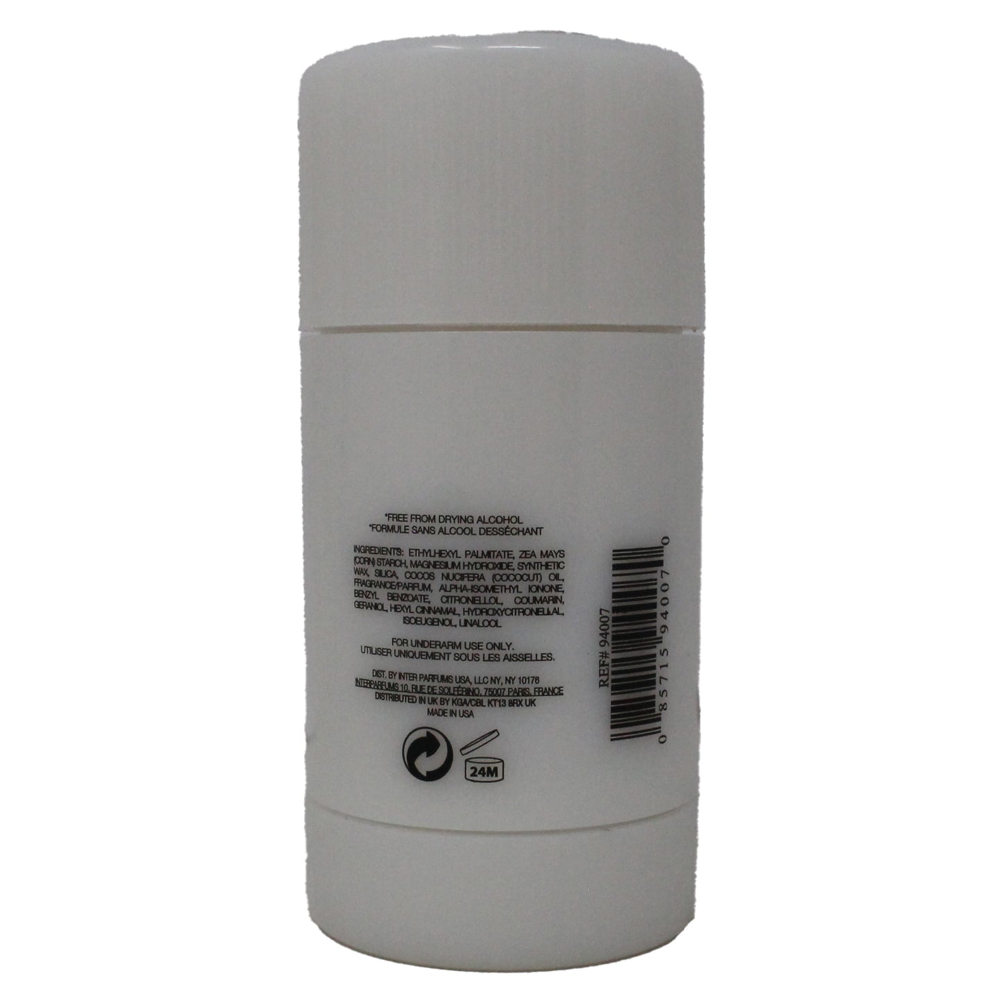 Donna Karan Cashmere Mist Deodorant Stick 100% Aluminum & Alcohol Free 1.7 Ounce