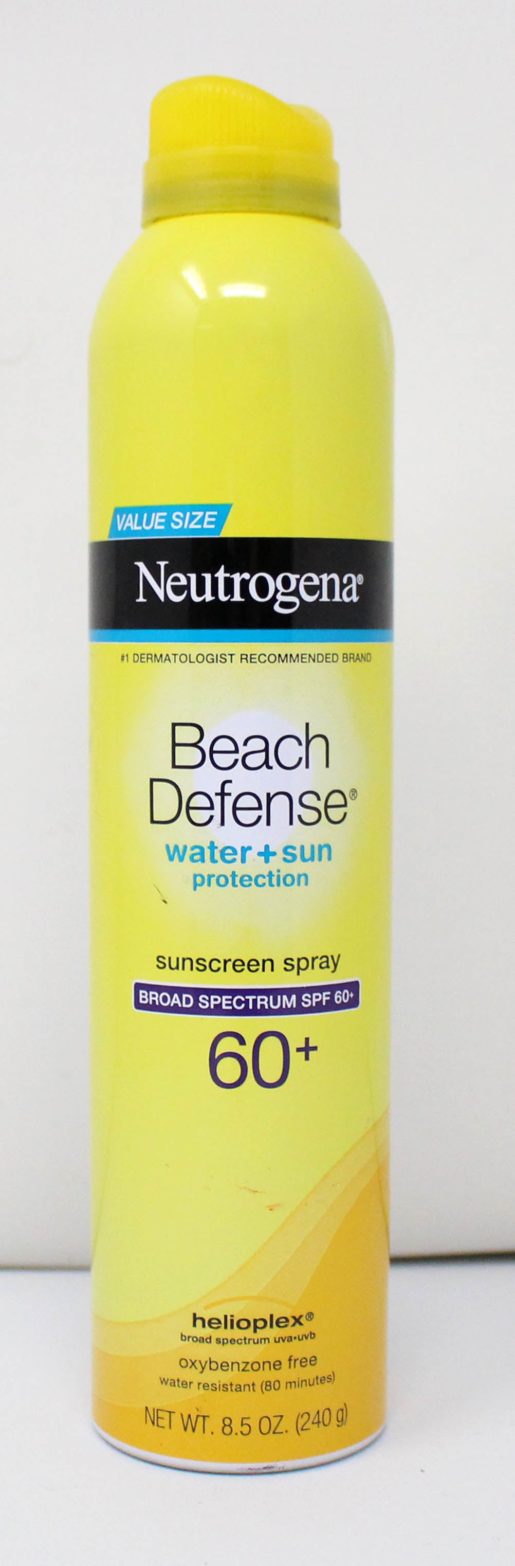 Neutrogena Beach Defense Water+Sun Protection Sunscreen Spray SPF 60+ 8.5 Ounce