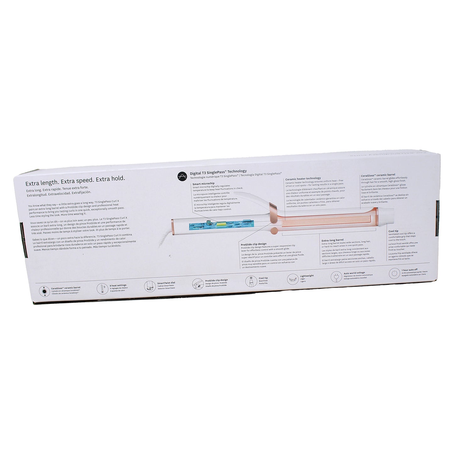 T3 SinglePass Curl X Extra-Long Barrel Curling Iron 1.25" , 1 Count