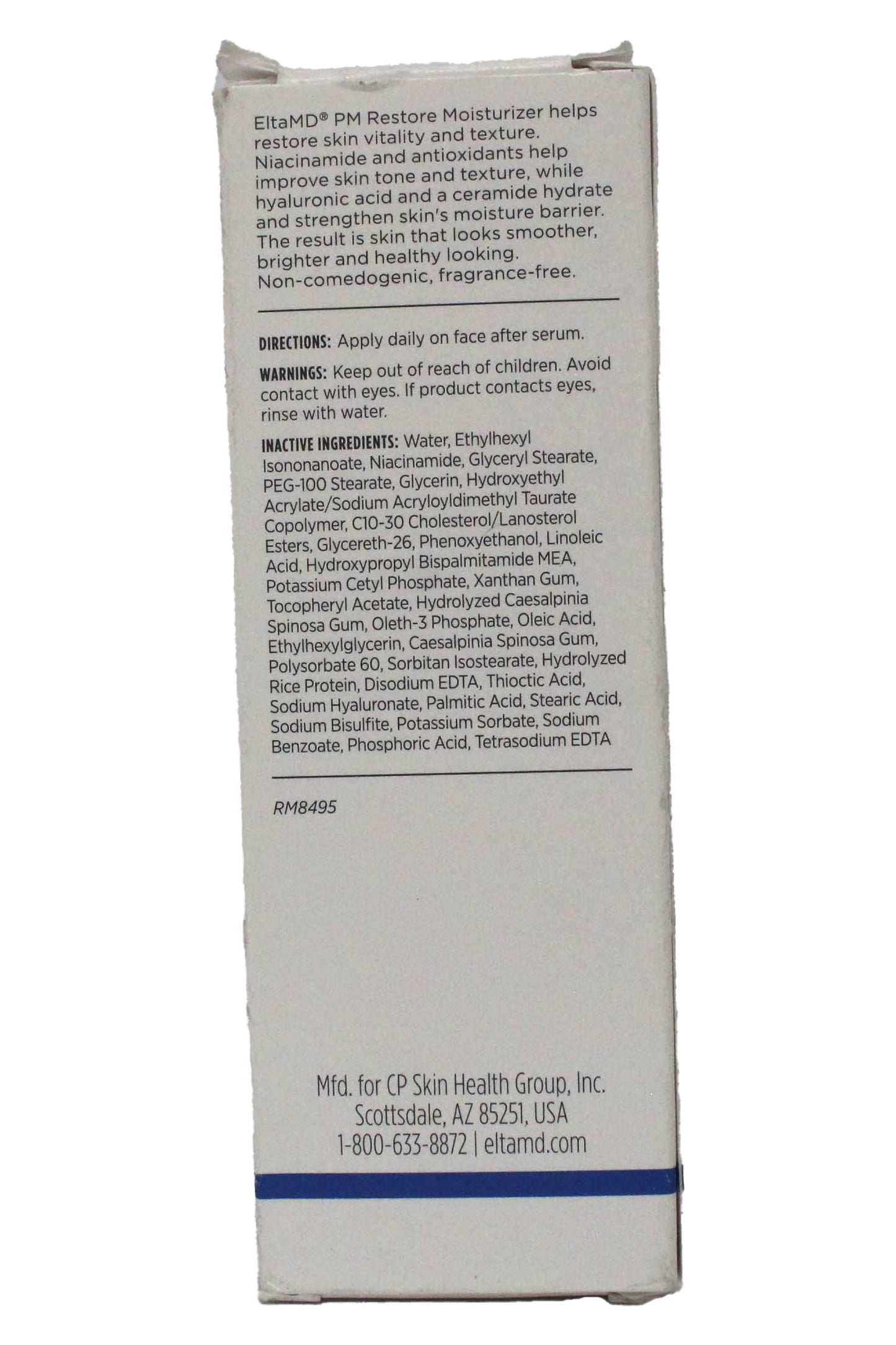 EltaMD PM Restore Facial Moisturizer For All Skin Types 1.7 Ounces