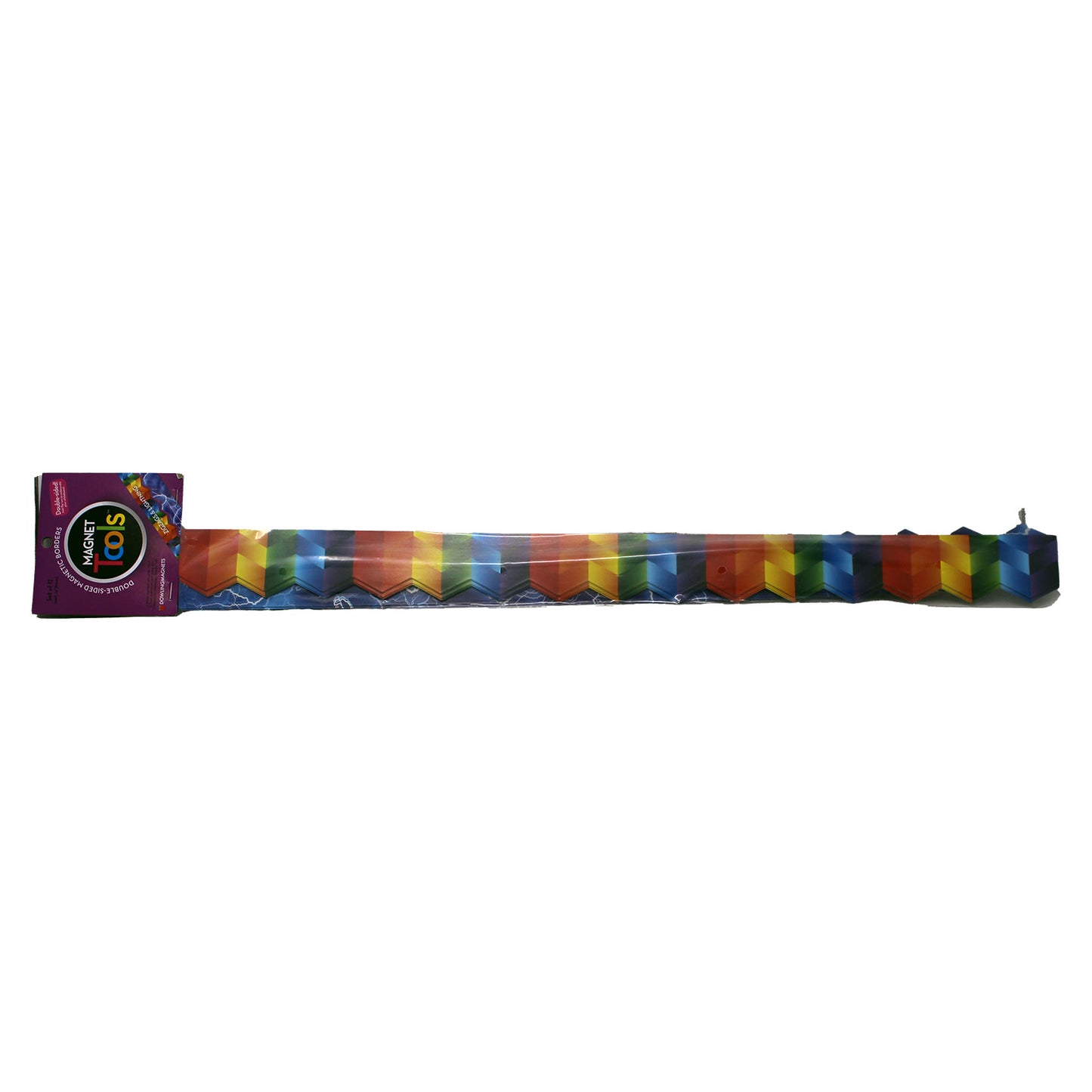 Dowling Magnets Zigzags & Lightning Double-Sided Magnetic Borders (Set of 12)
