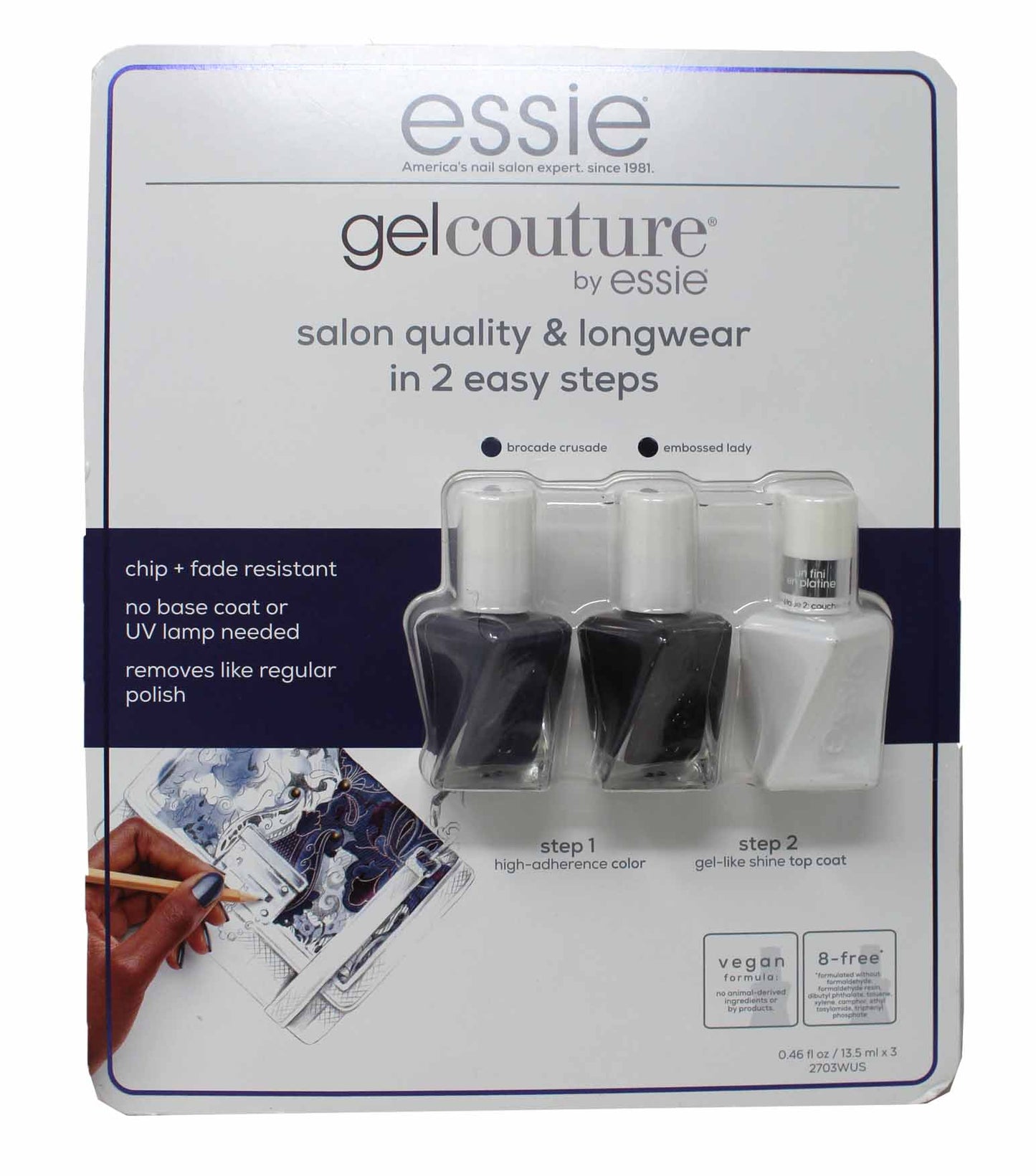 Essie Gel Couture 2 Step Longwear Nail Polish 3 Pieces