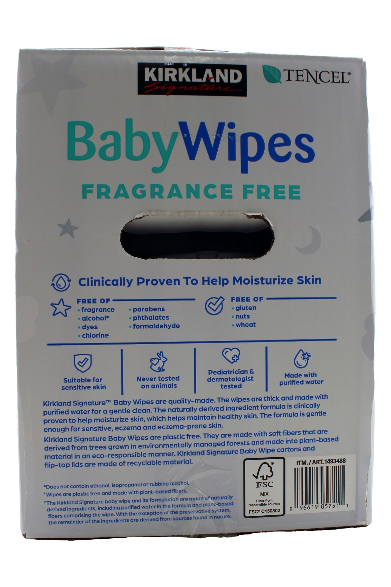 Kirkland Signature Baby Wipes Fragrance Free 900 Wipes