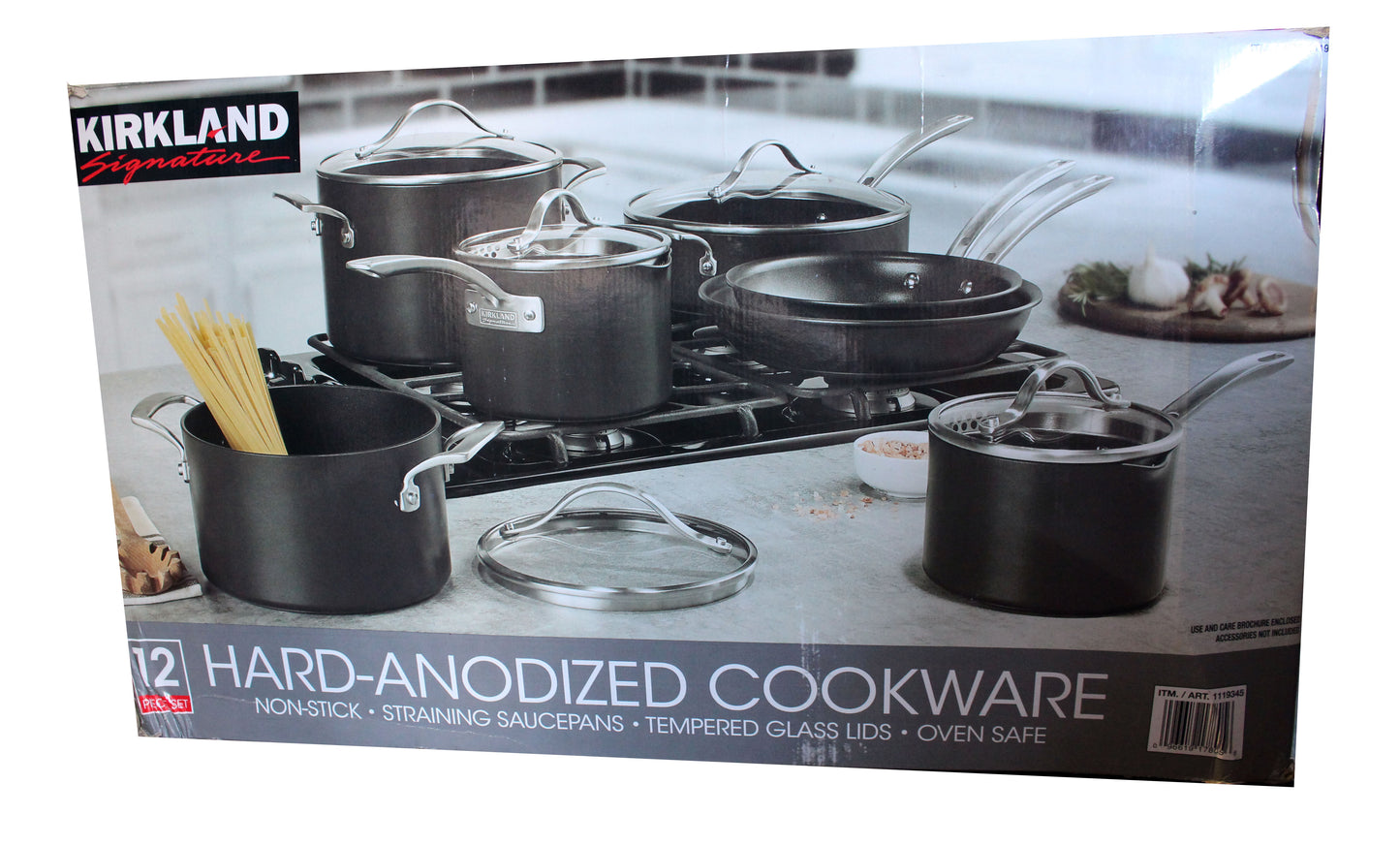 Kirkland Signature 6 Piece Hard-Anodized Cookware Set USED