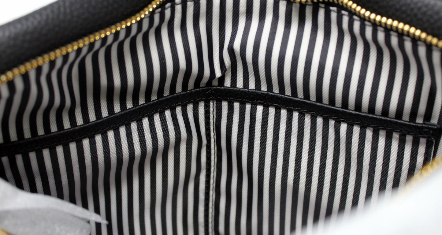Kate Spade Orchard Street Small Natalya Black Pebbled Leather