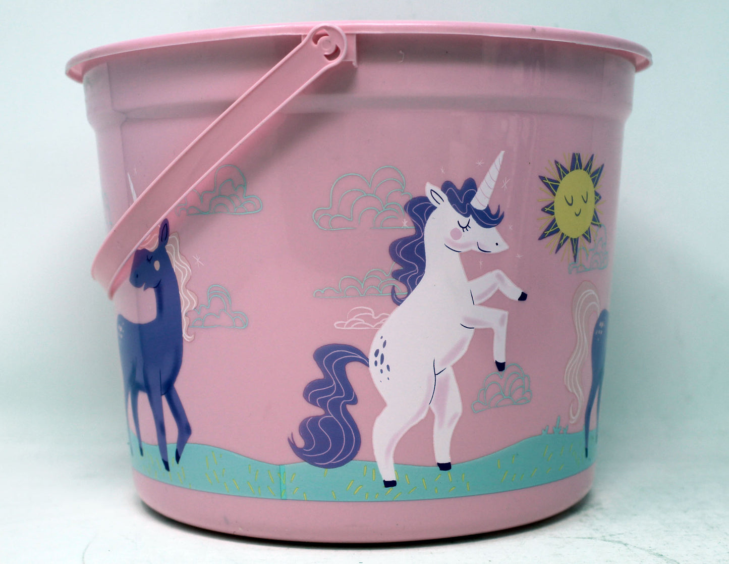 Spritz Medium Pink Happy Unicorns Plastic Bucket