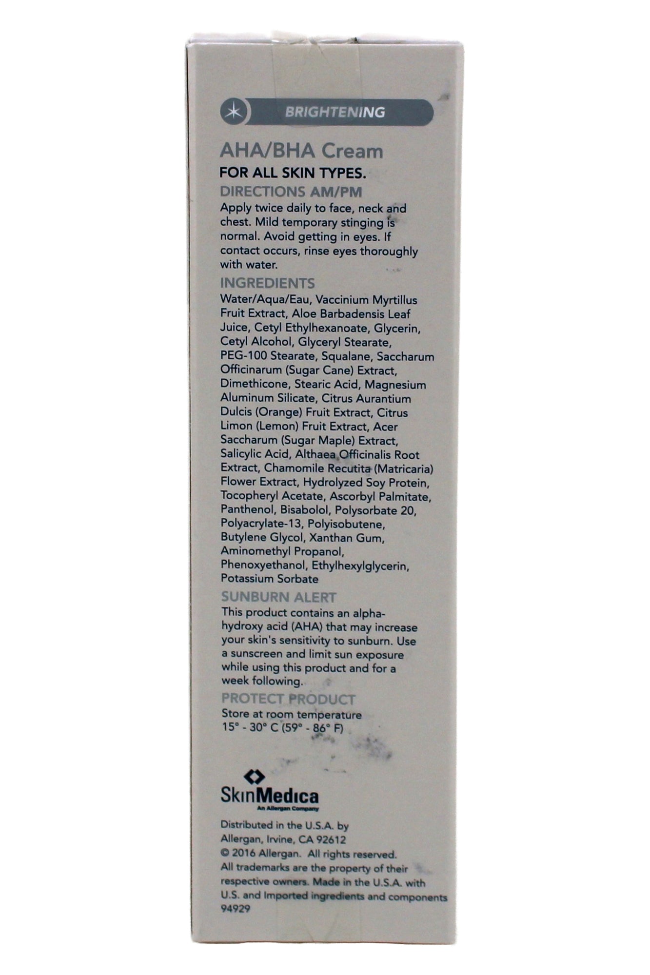 SkinMedica AHA/BHA Cream 2 oz