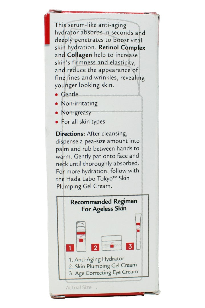 Hada Labo Tokyo Anti-Aging Hydrator Fragrance Free 1.7 Ounces