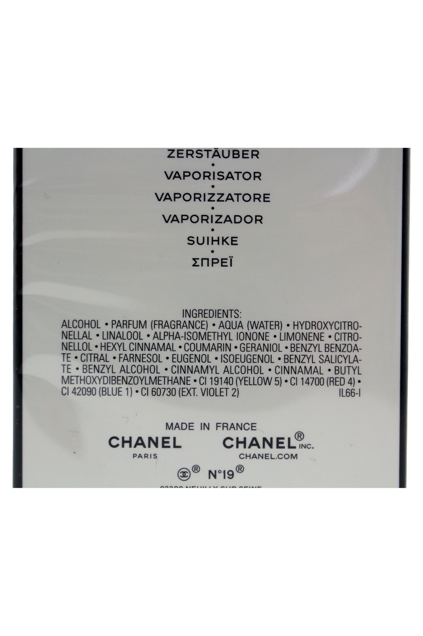 Chanel No 19 Poudre Eau De Parfum Spray 3.4 Fl Ounce