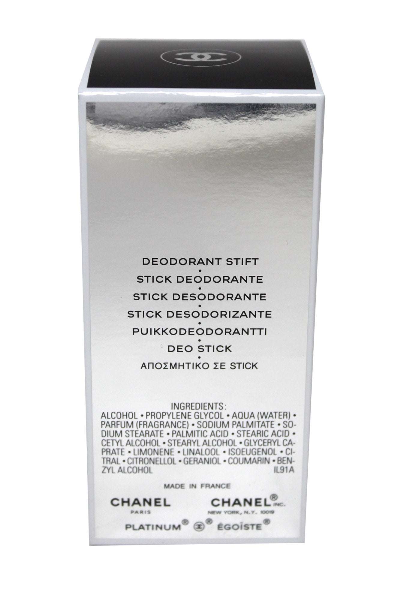 Chanel Platinum Egoiste Pour Homme Deodorant Stick 2 Ounces