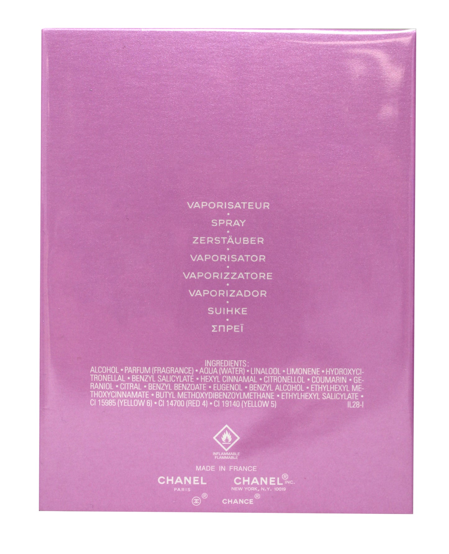 Chanel Chance Eau De Toilette 5 Ounces