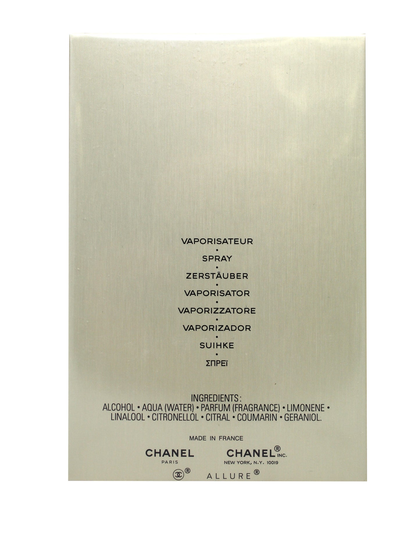 Chanel Allure Homme Blanche Edition Eau De Parfum 3.4 Ounces