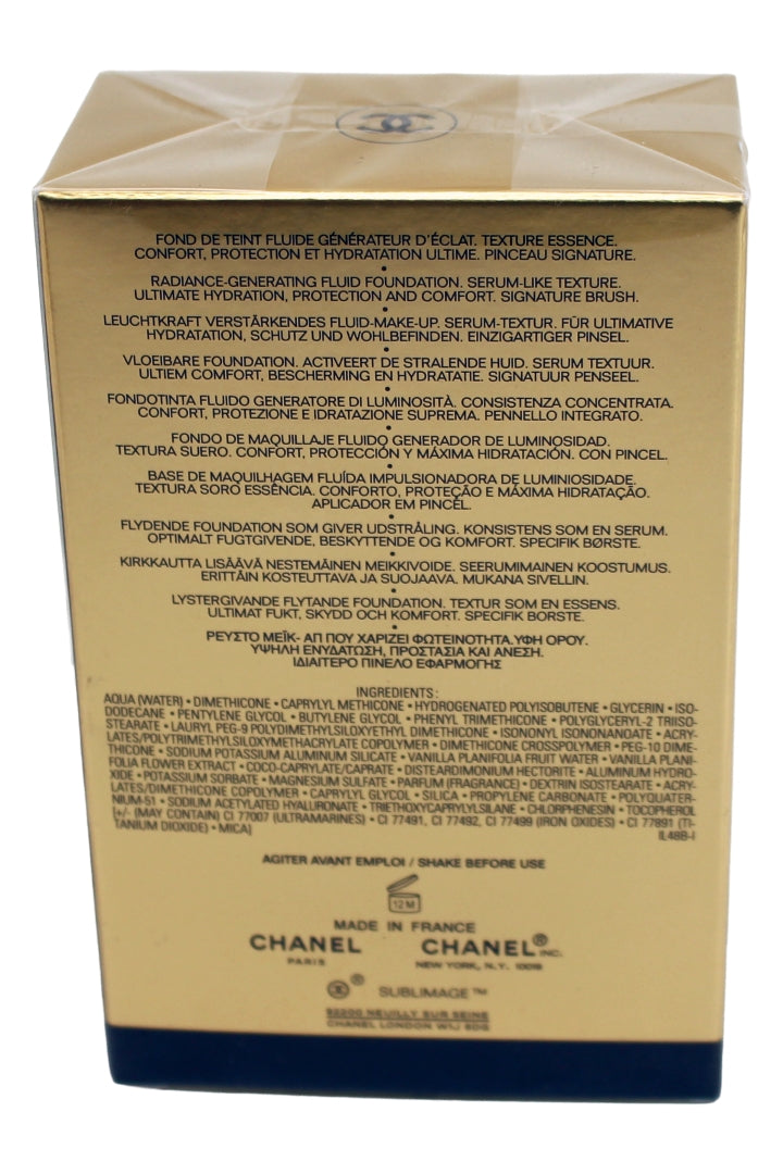 Chanel Sublimage L'Essence De Teint Ultimate Radiance Generationg Serum Foundation BD01 1.35 Fl Ounce