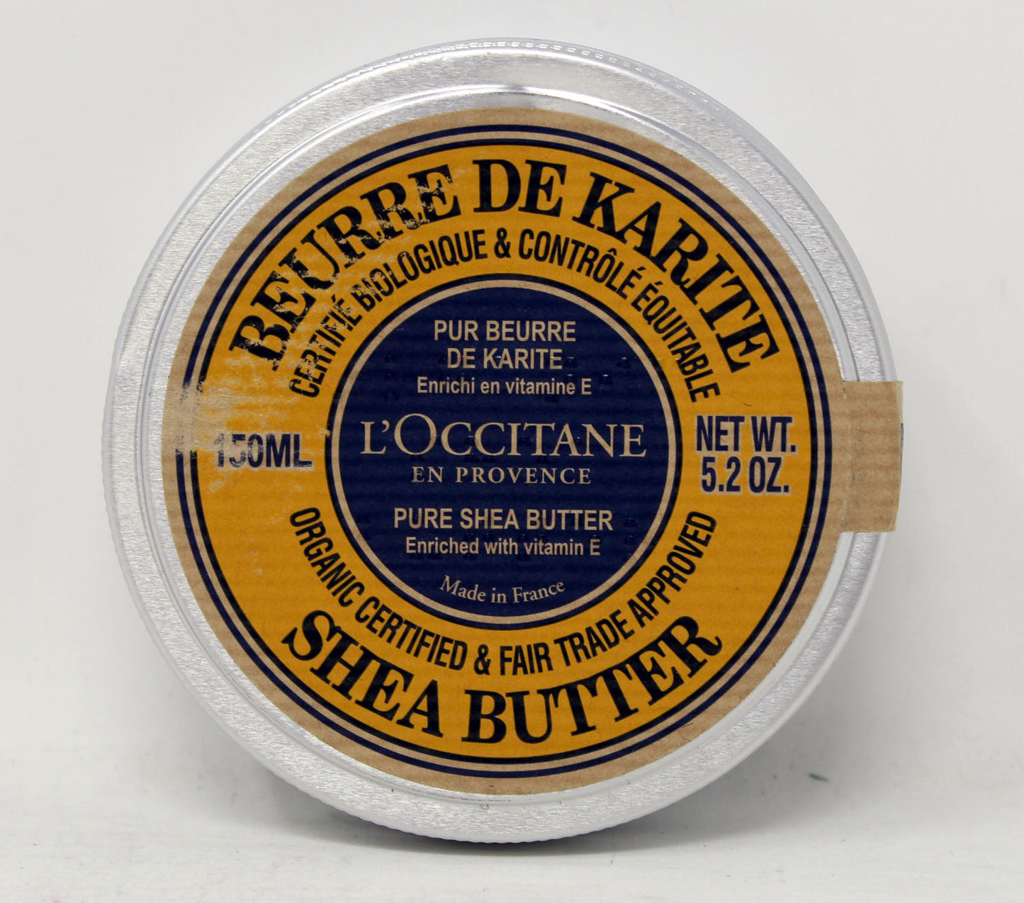 L'Occitane Organic 100% Pure Shea Butter 5.2 Ounces