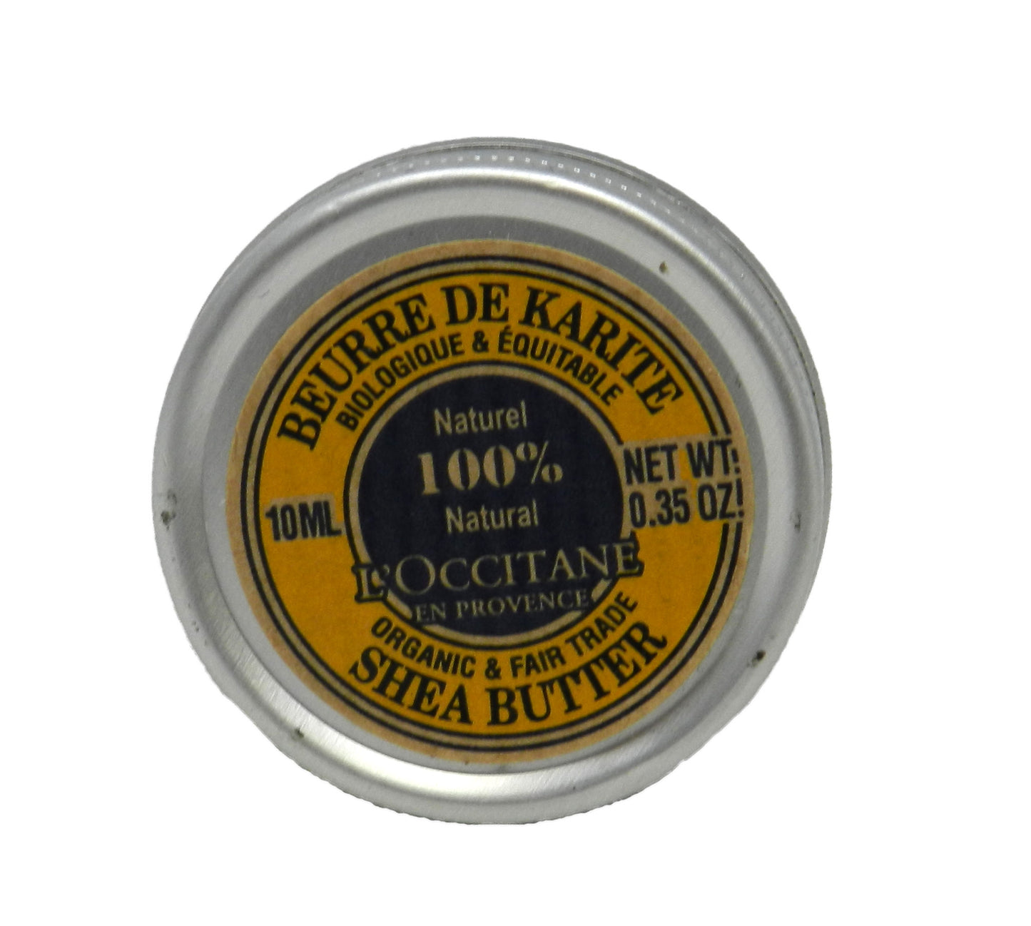 L'Occitane 100% Organic Pure Natural Shea Butter 0.35 Ounces